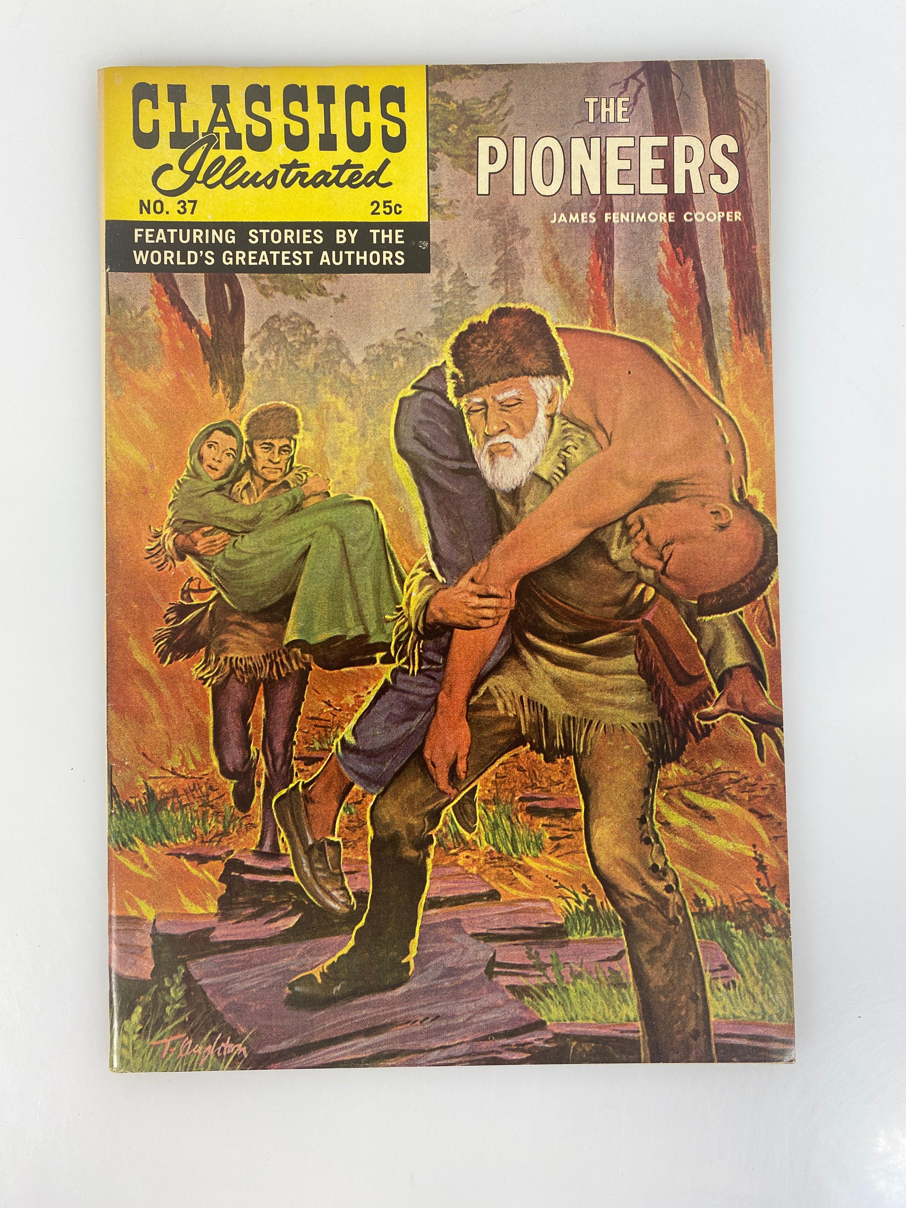 Classics Illustrated The Pioneers James Fenimore Cooper No. 37 1947 HRN 166