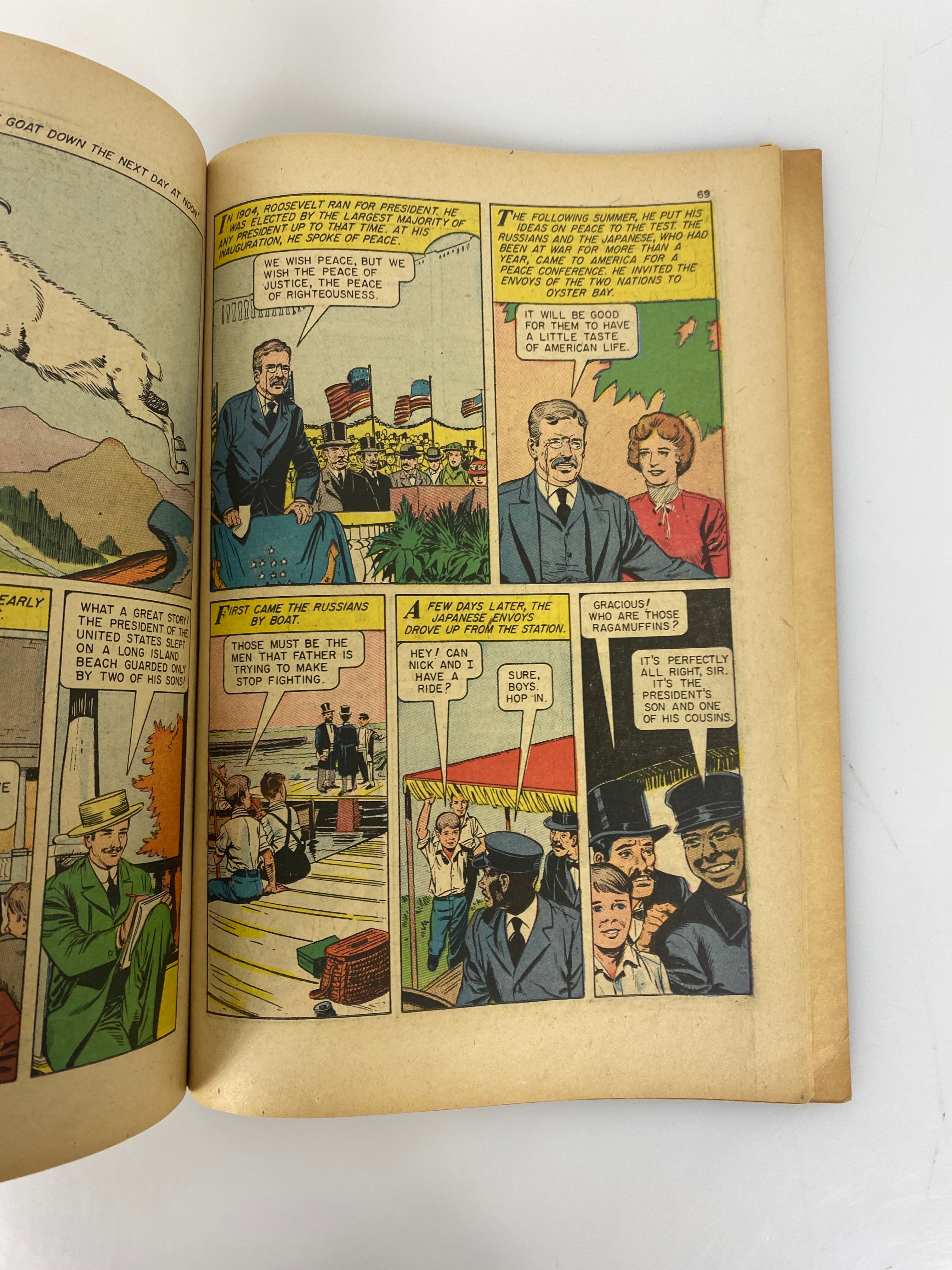 Classics Illustrated The Rough Rider Roosevelt 141A 1957