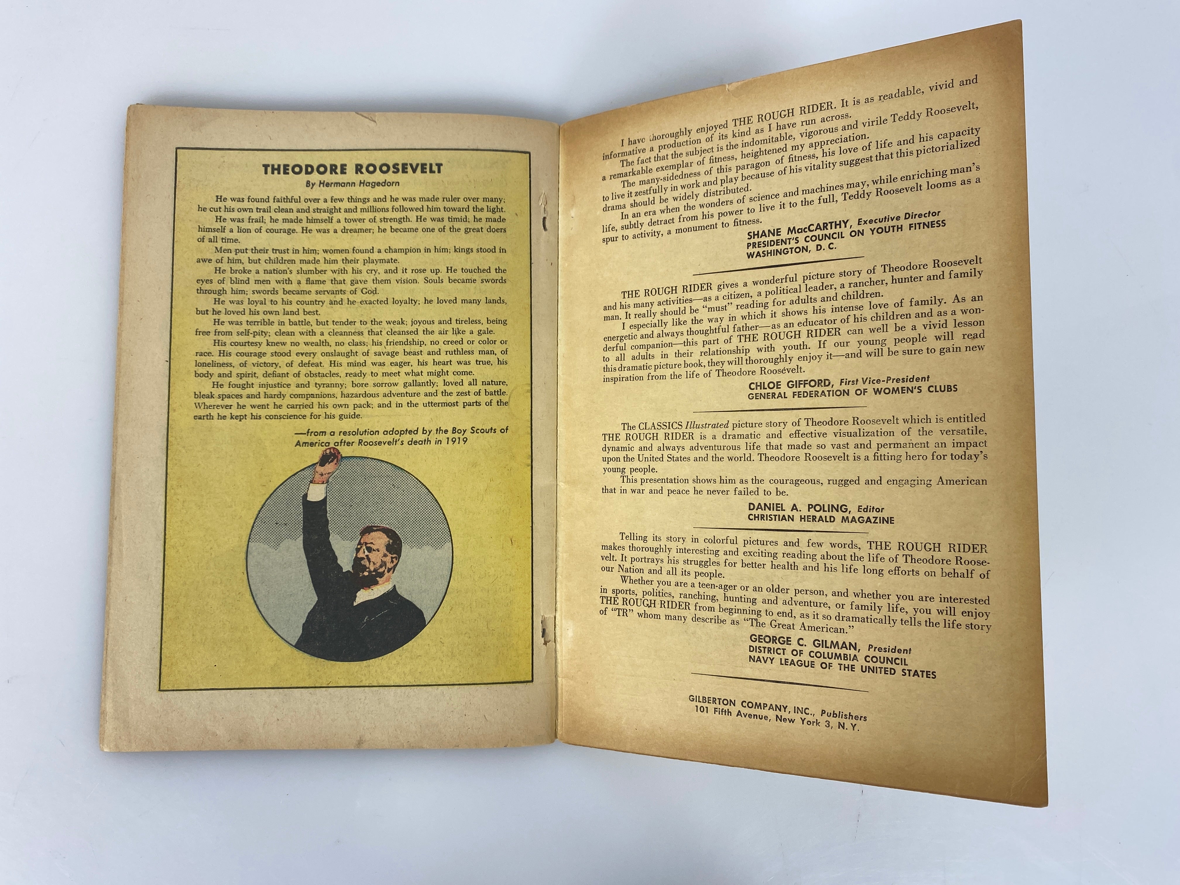 Classics Illustrated The Rough Rider Roosevelt 141A 1957