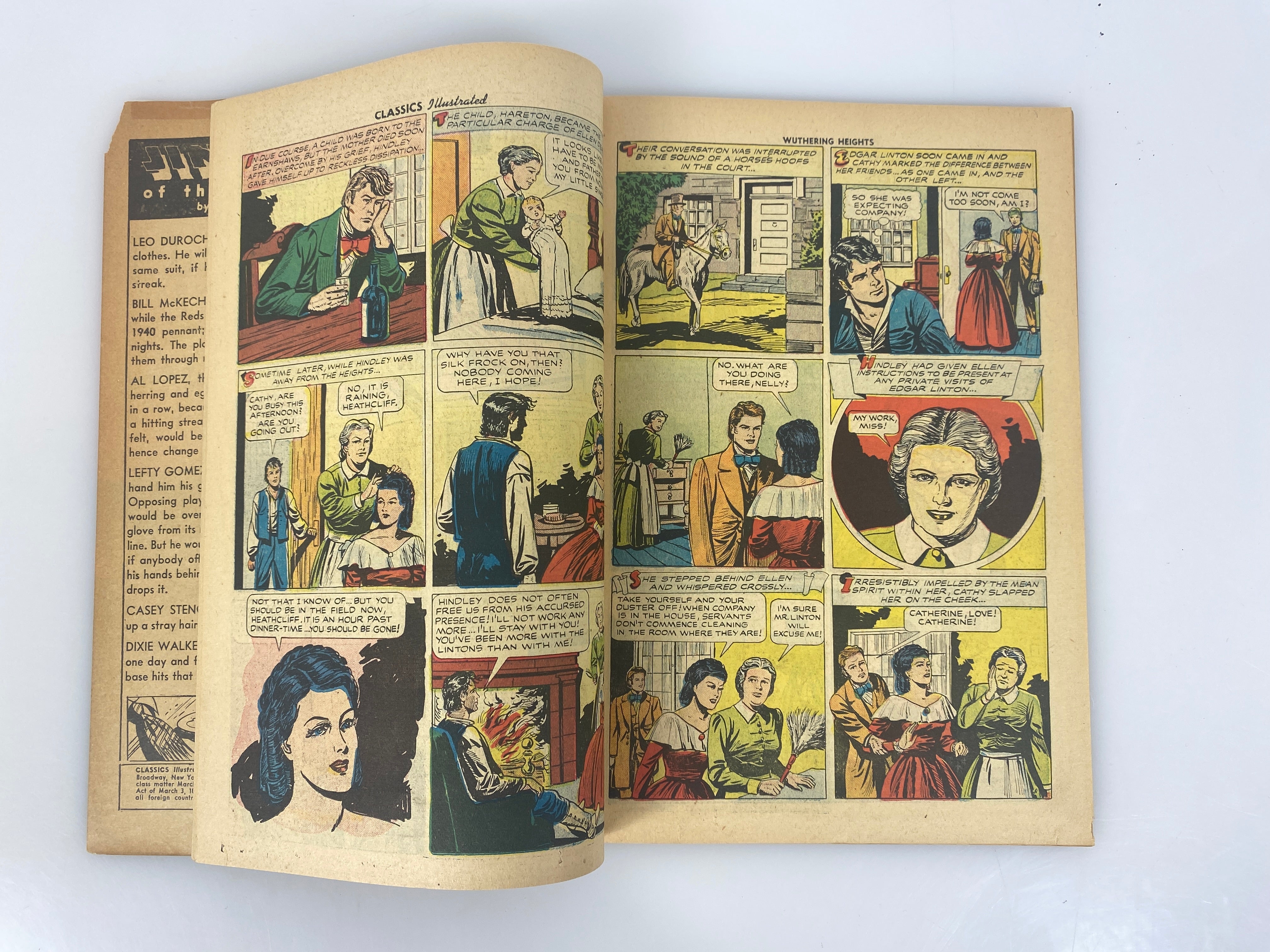 Classics Illustrated Wuthering Heights Emily Bronte No. 59 1949 HRN 60