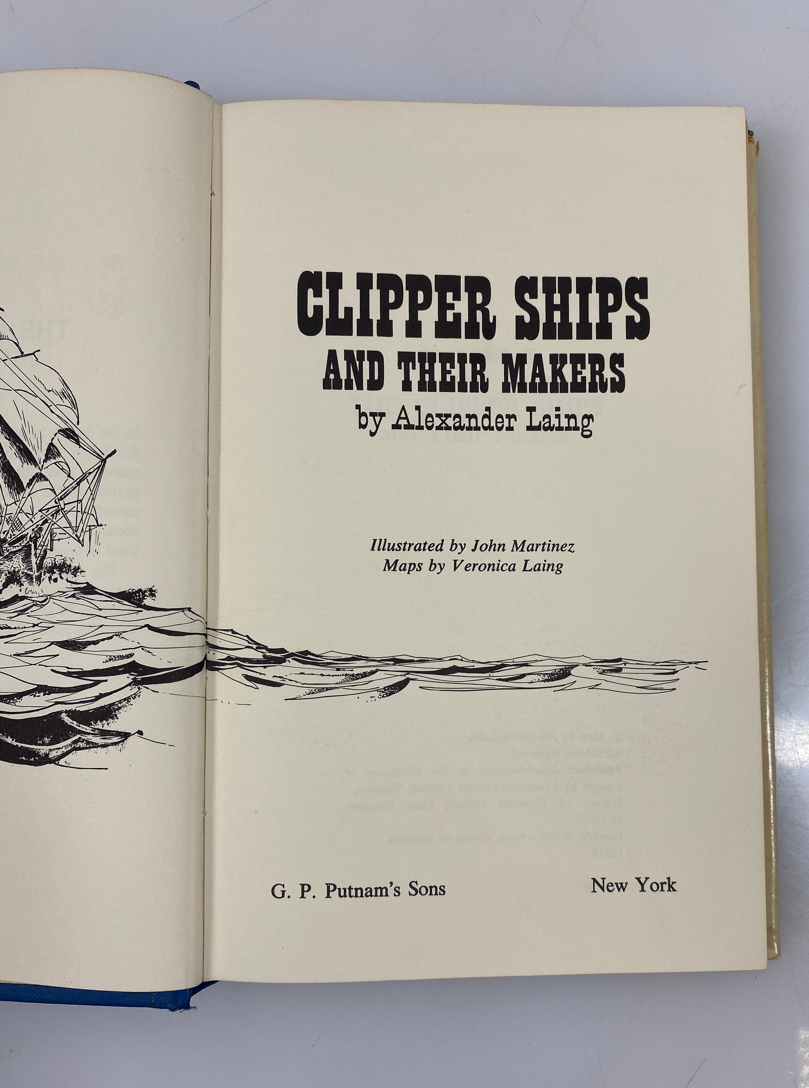 Clipper Ships and Their Makers by Laing 1966 HCDJ