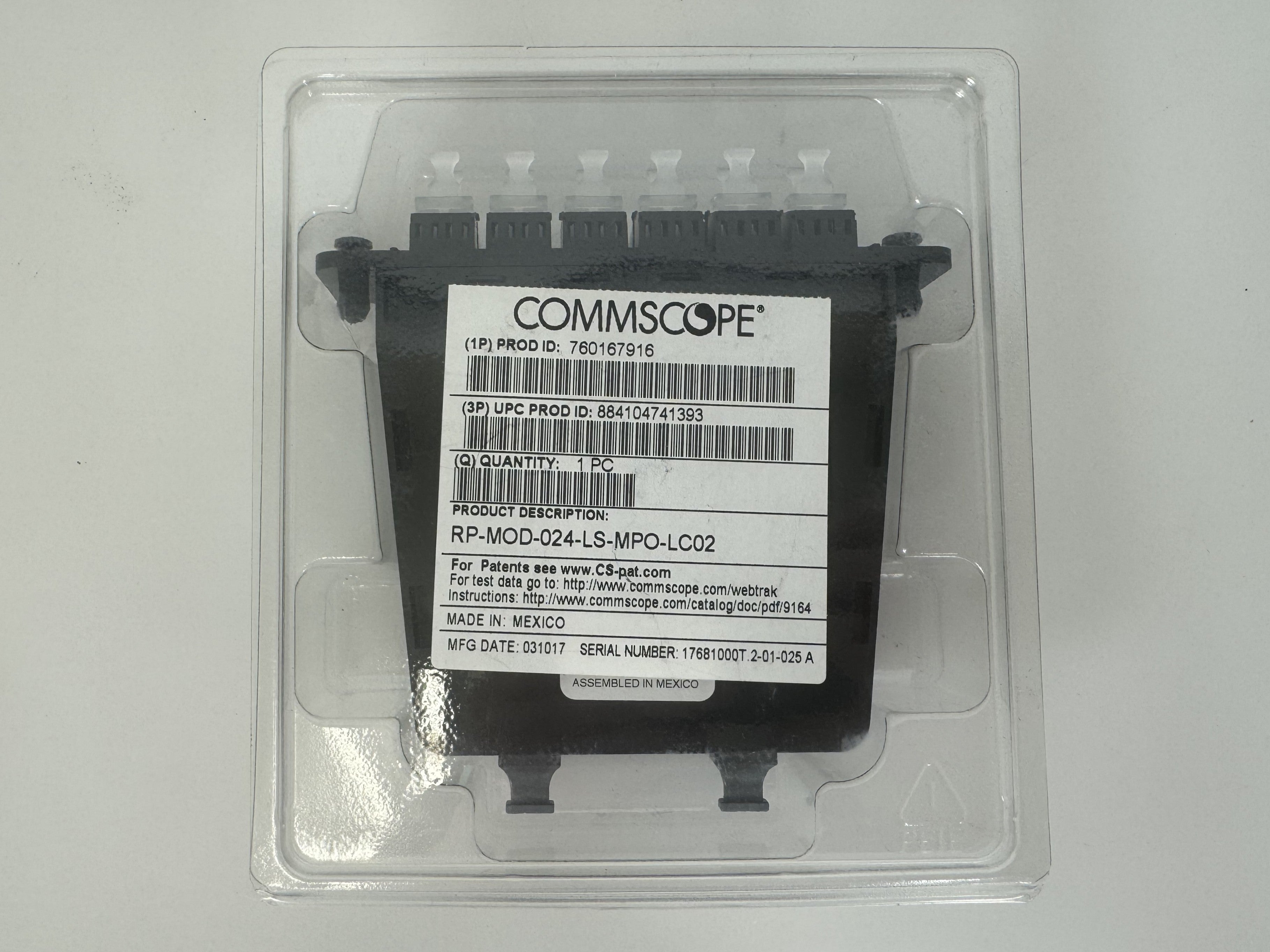 CommScope RP-MOD-024-LS-MPO-LC02 *Untested*