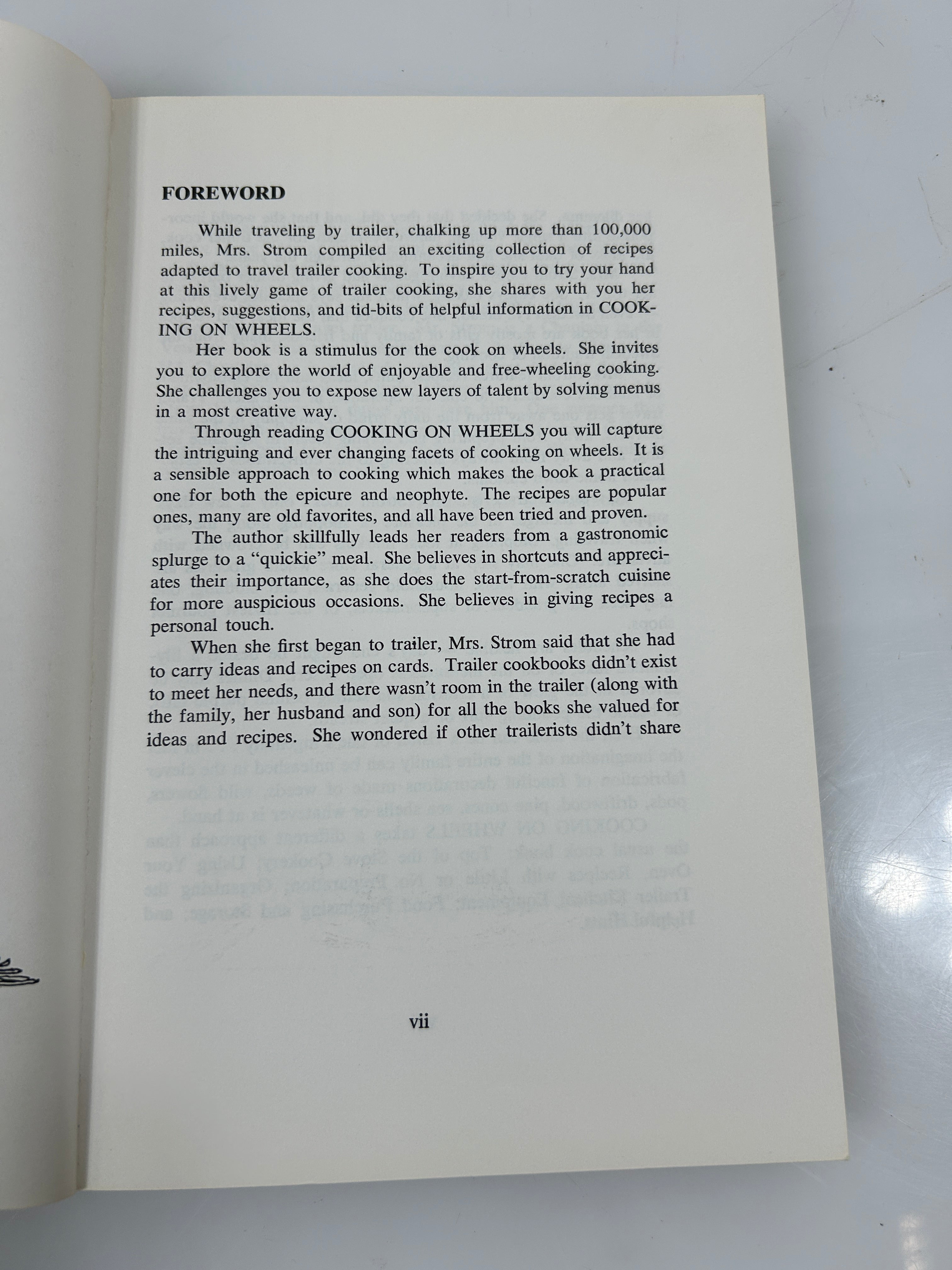 Cooking on Wheels by Arlene Strom 4th Printing The Bond Wheelwright Co 1970