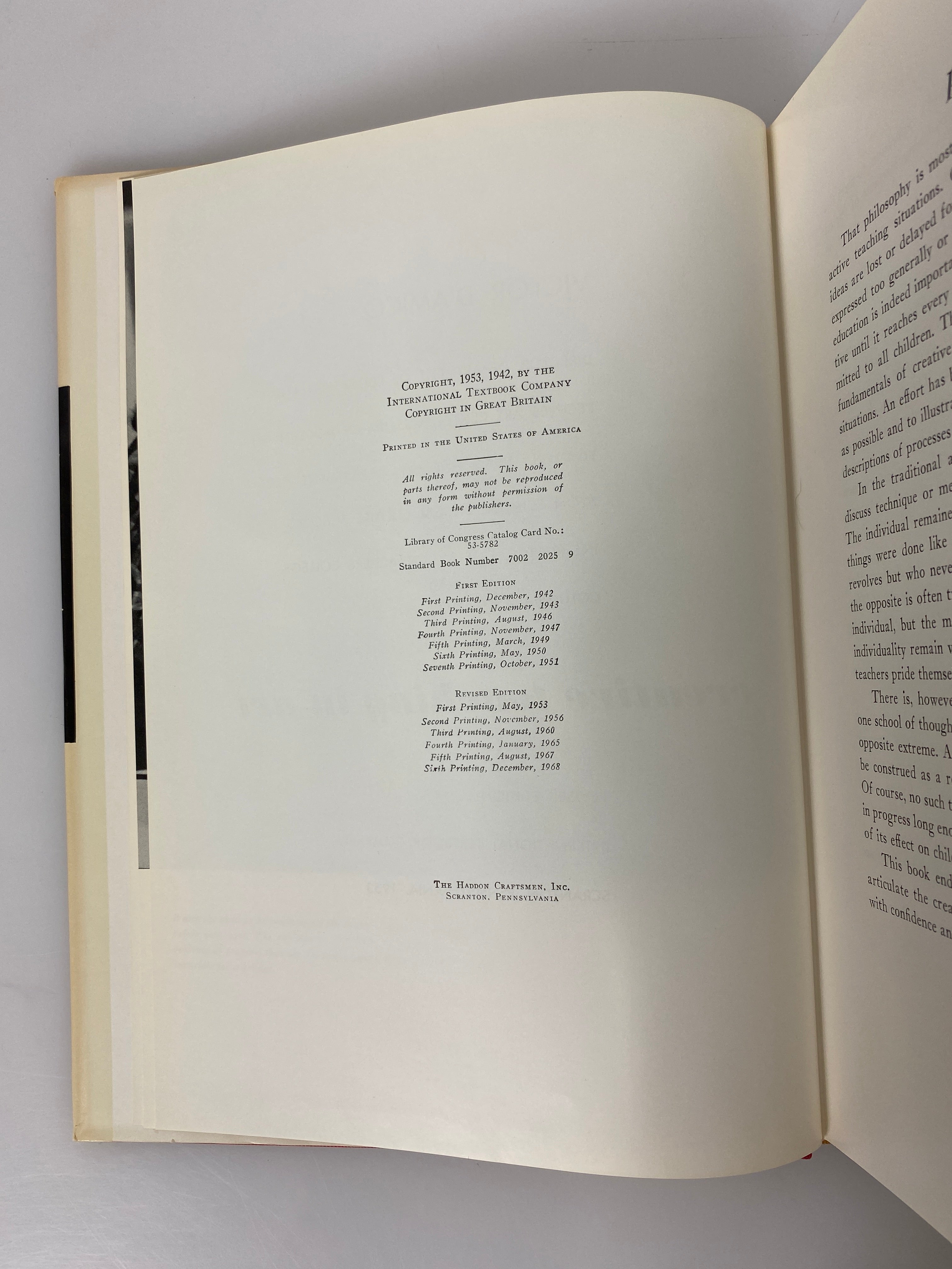 Creative Teaching in Art by Victor D'Amico 1968 Sixth Printing HC DJ