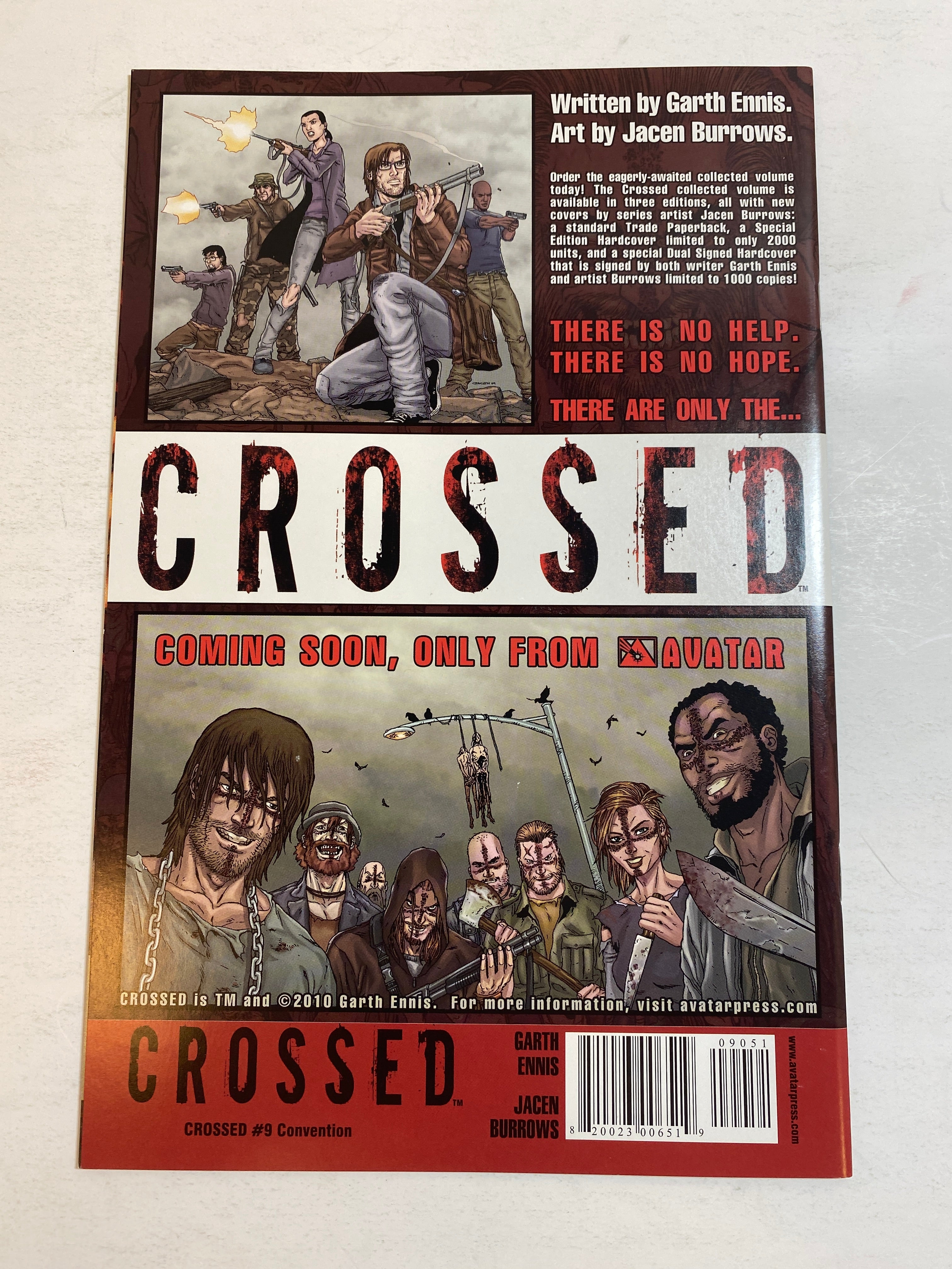 Crossed Avatar Comics No. 9 Convention out of 750 2010
