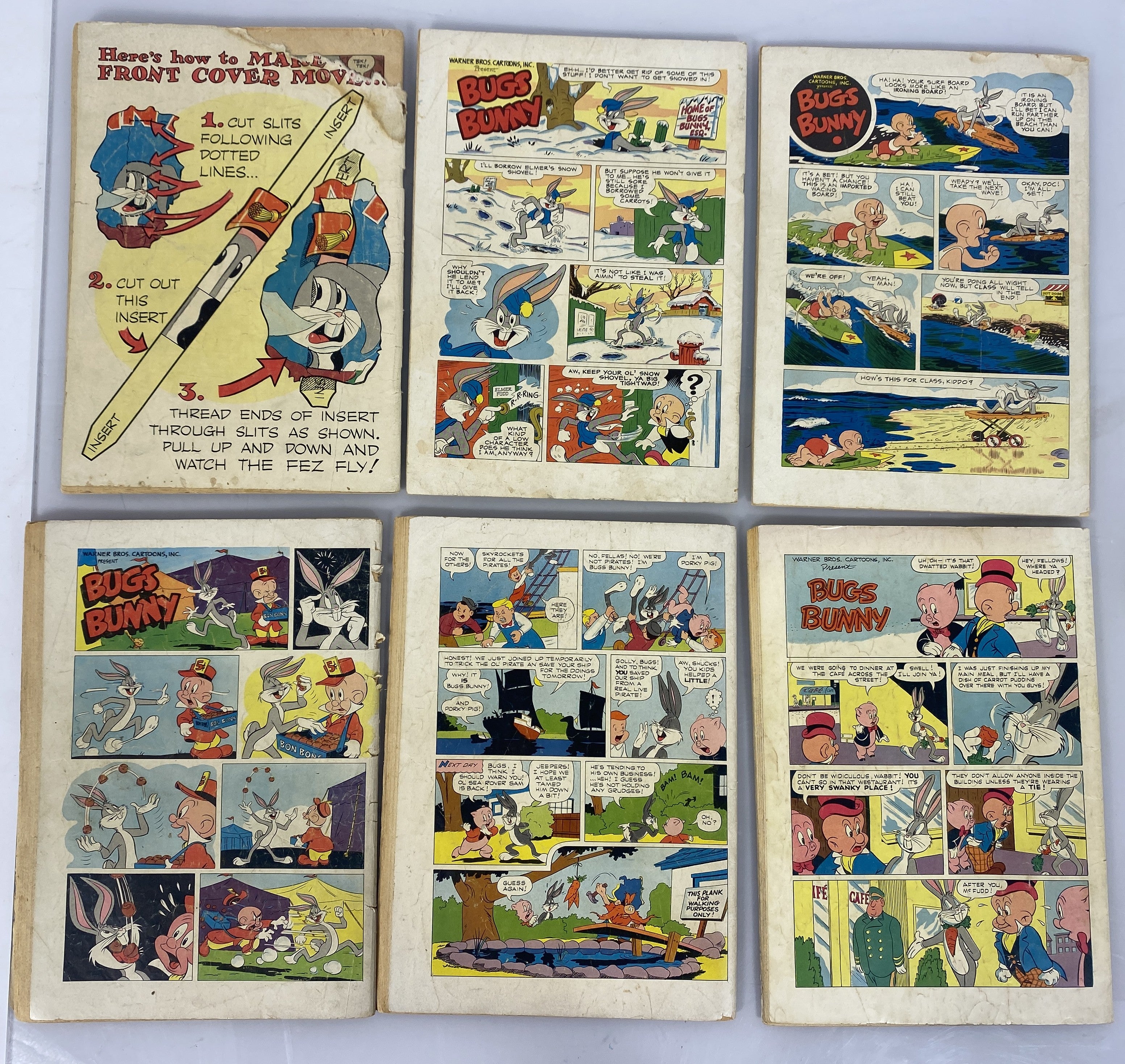 Dell Comics Bugs Bunny Lot of 7 1950-1955