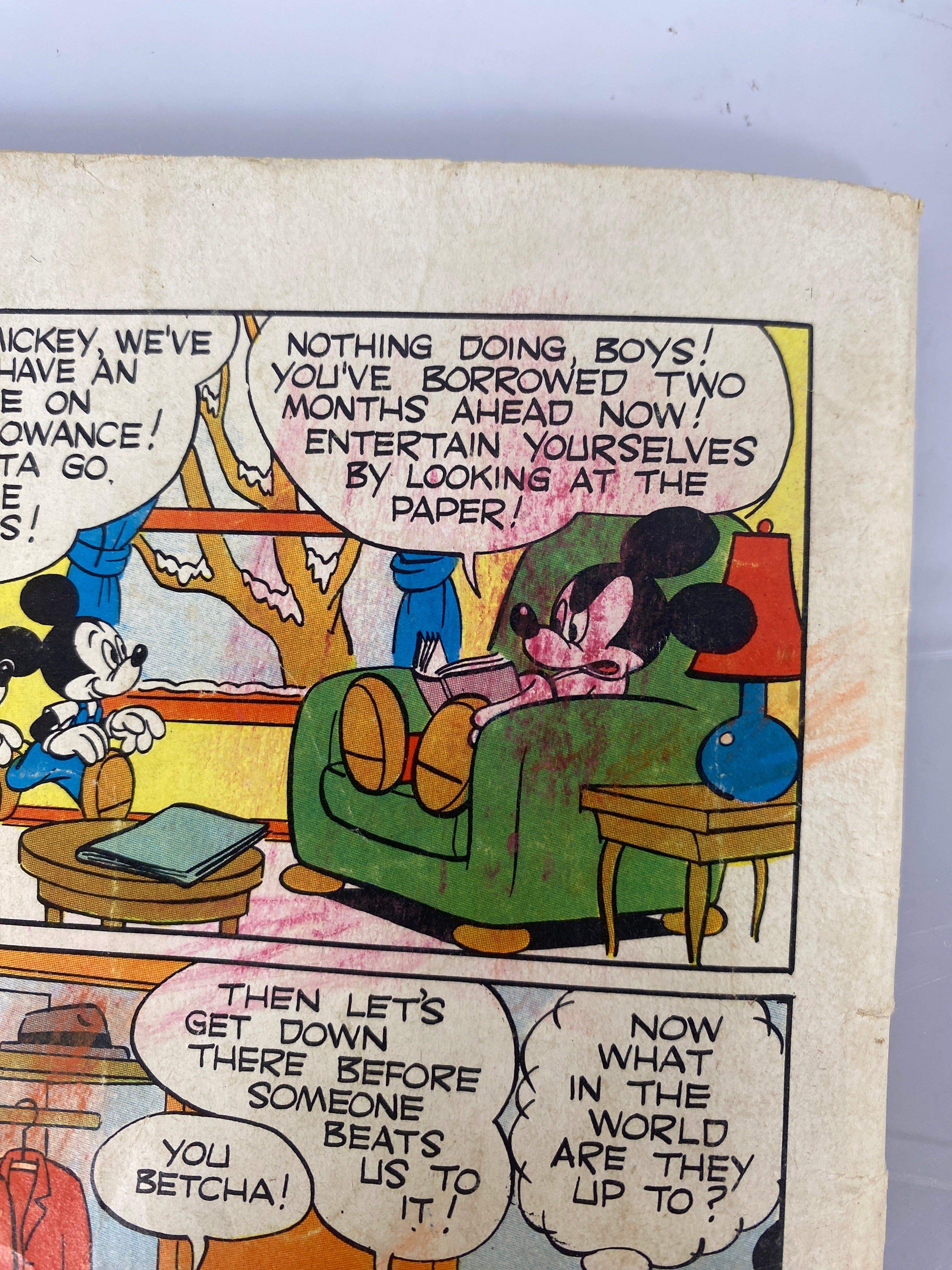 Dell Comics Disney's Mickey Mouse Lot of 8 1950-1957