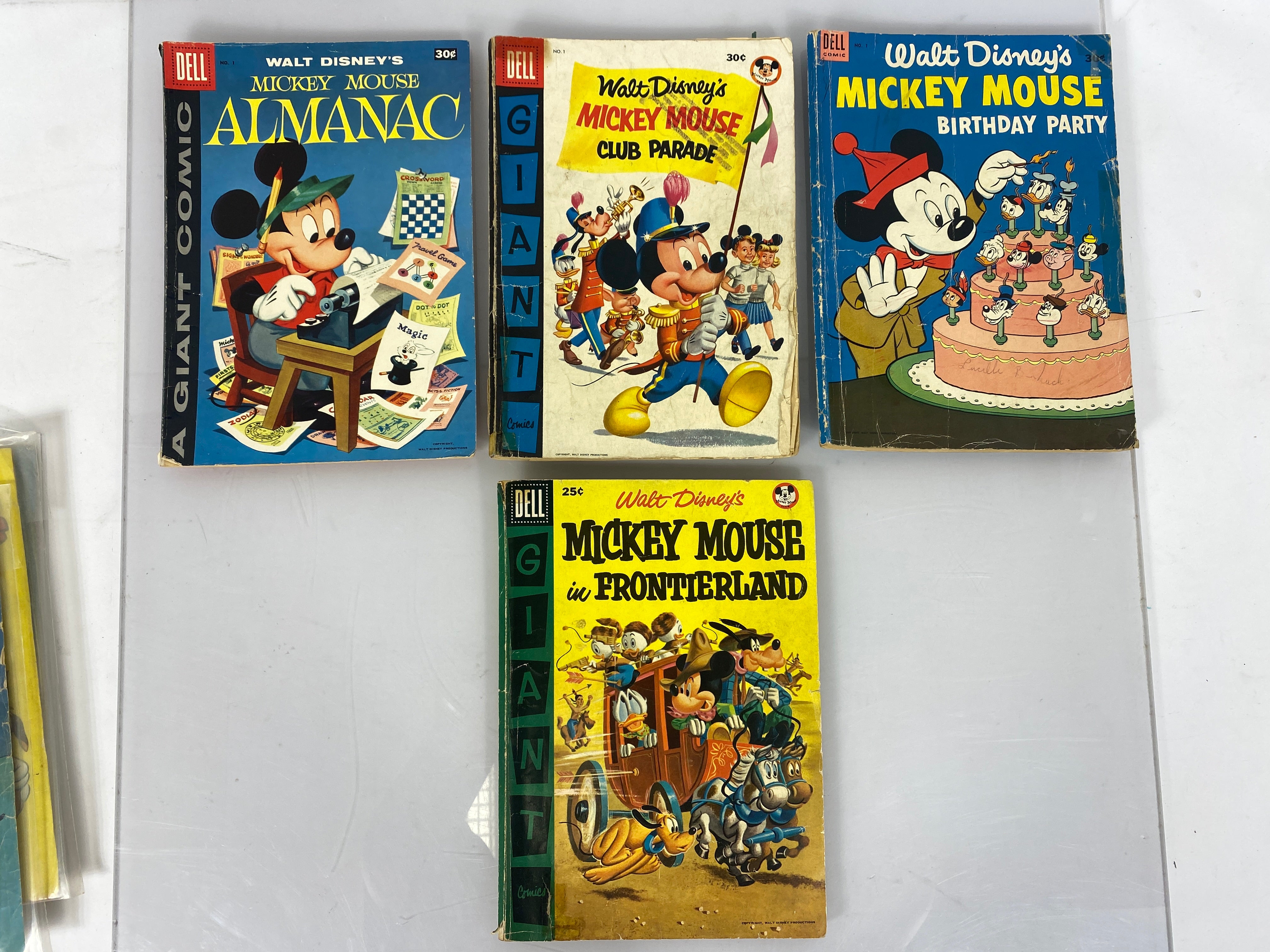 Dell Comics Disney's Mickey Mouse Lot of 8 1950-1957