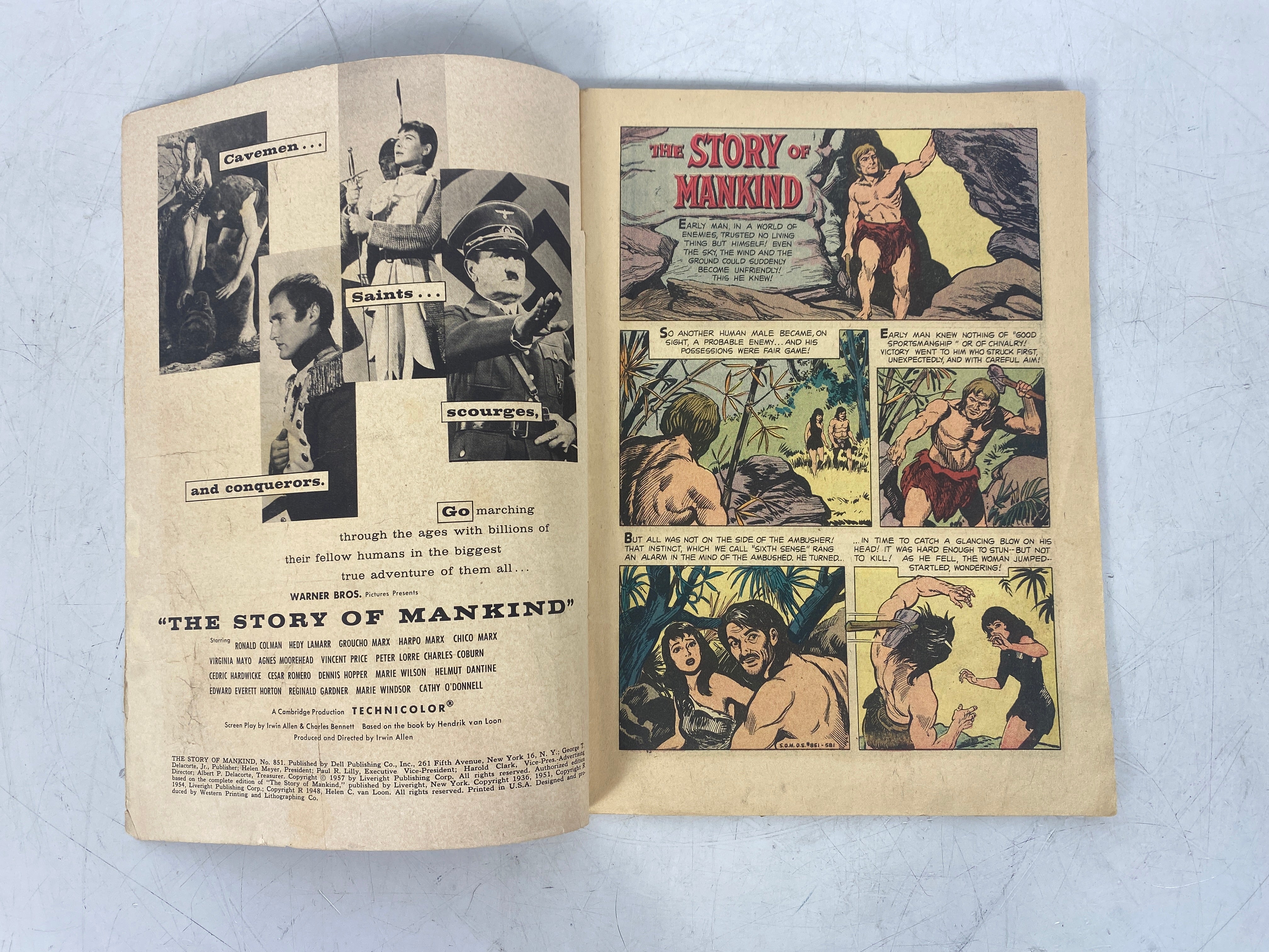 Dell Comics Movie Classic Story of Mankind 1957
