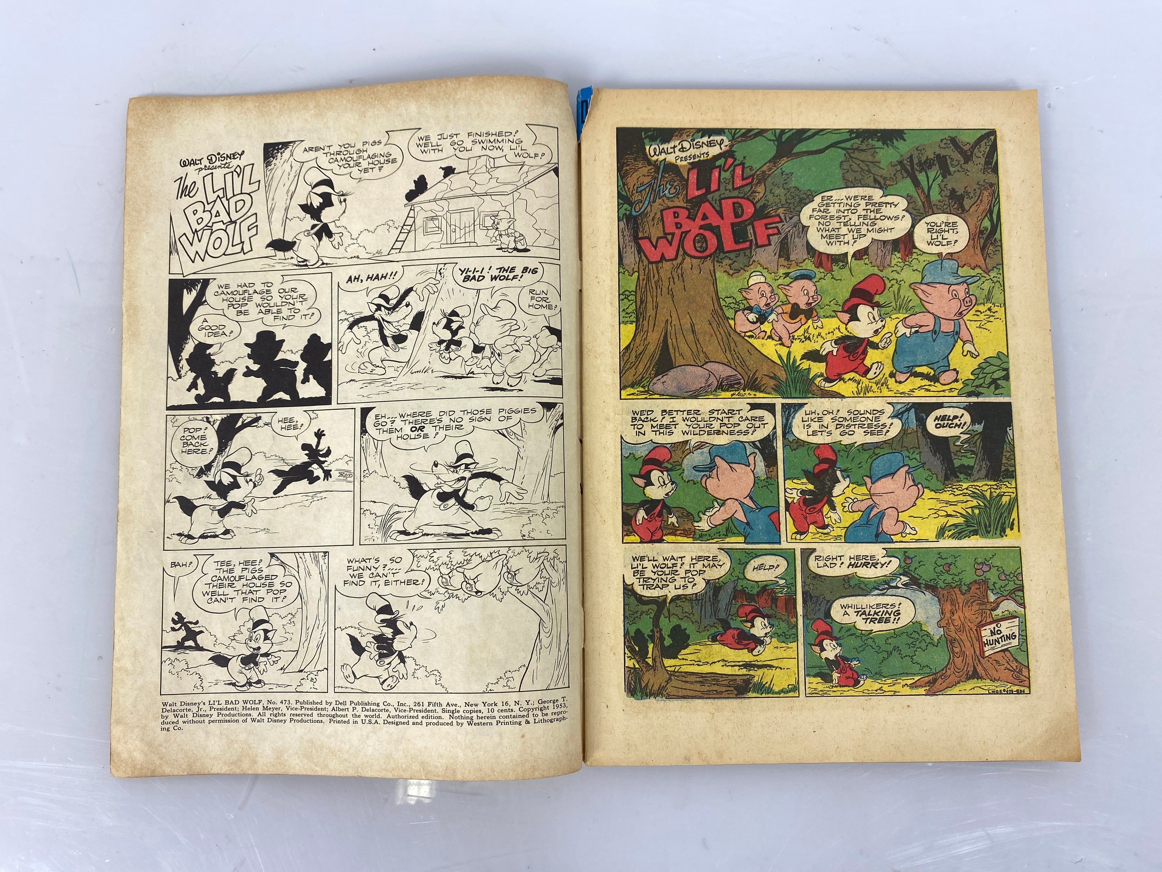 Dell Comics Walt Disney's Lil Bad Wolf 1953