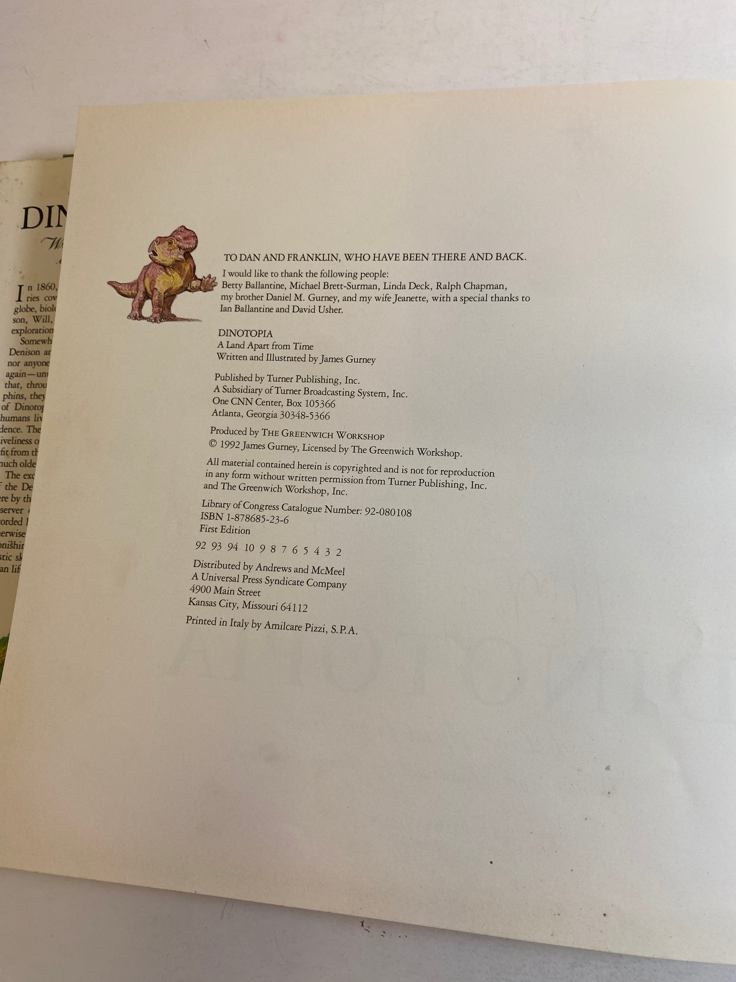 Dinotopia James Gurney HCDJ 1992