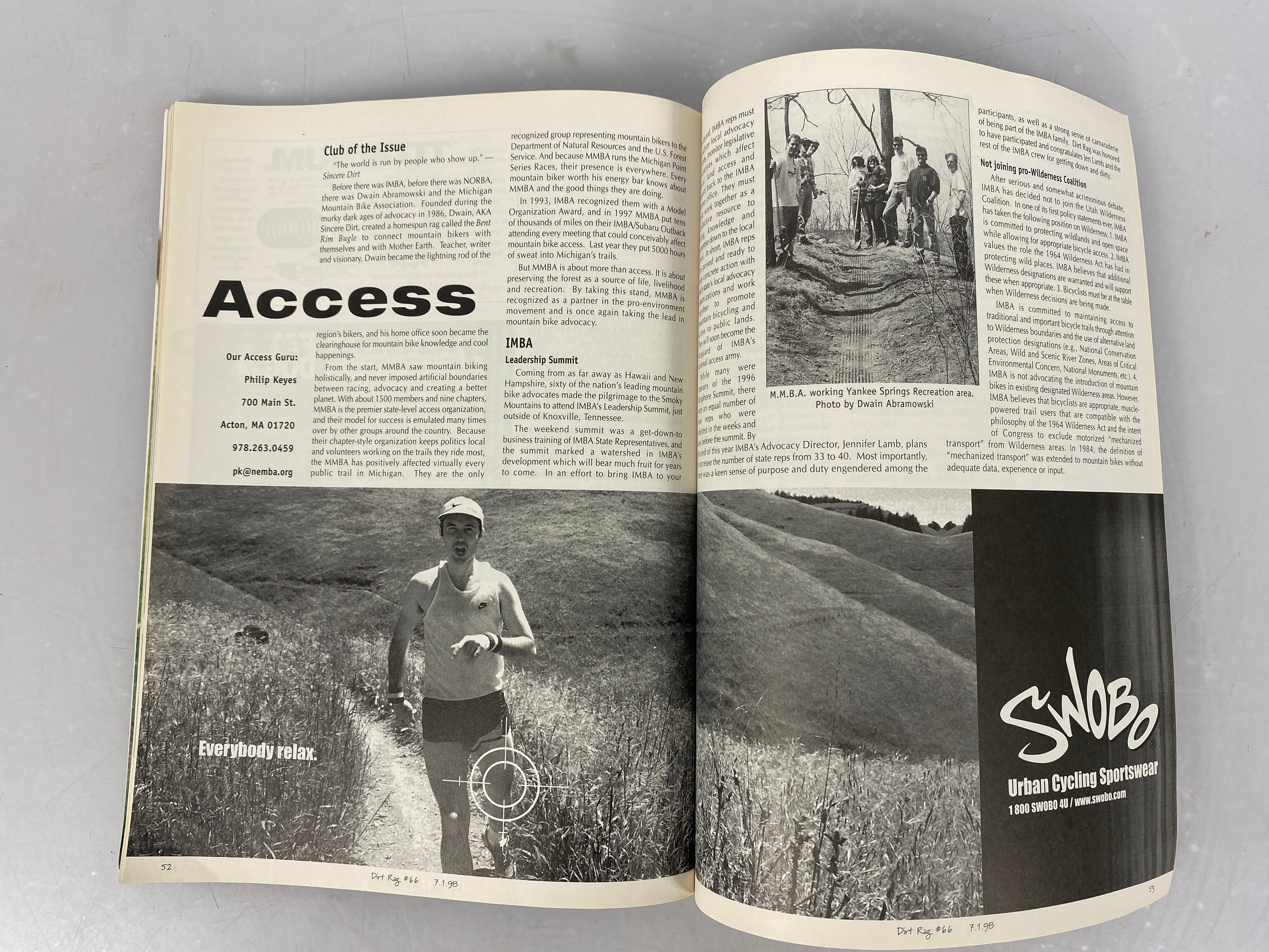 Dirt Rag Mountain Bike Magazine 66 1998