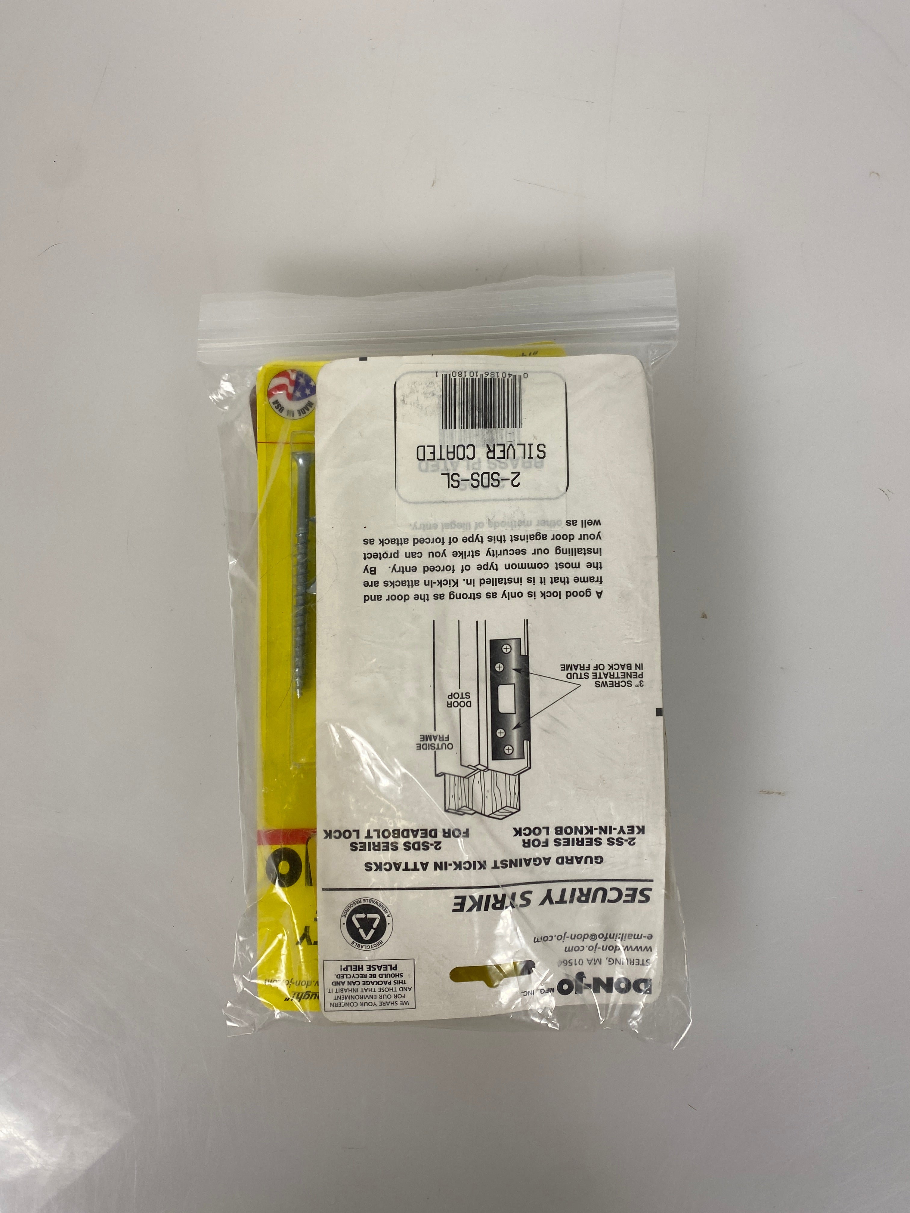 Don-Jo Silver Coated Security Strike Pack of 4