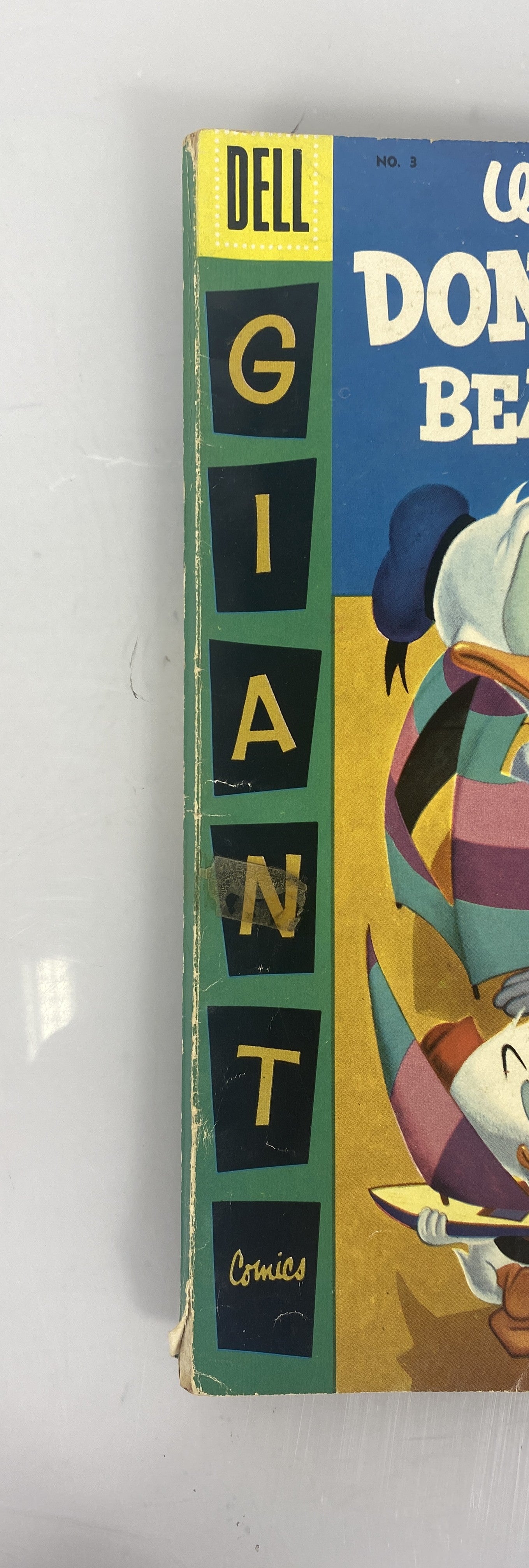 Donald Duck Beach Party Lot of 3 Disney Giant Size Dell Comics 1954-1957