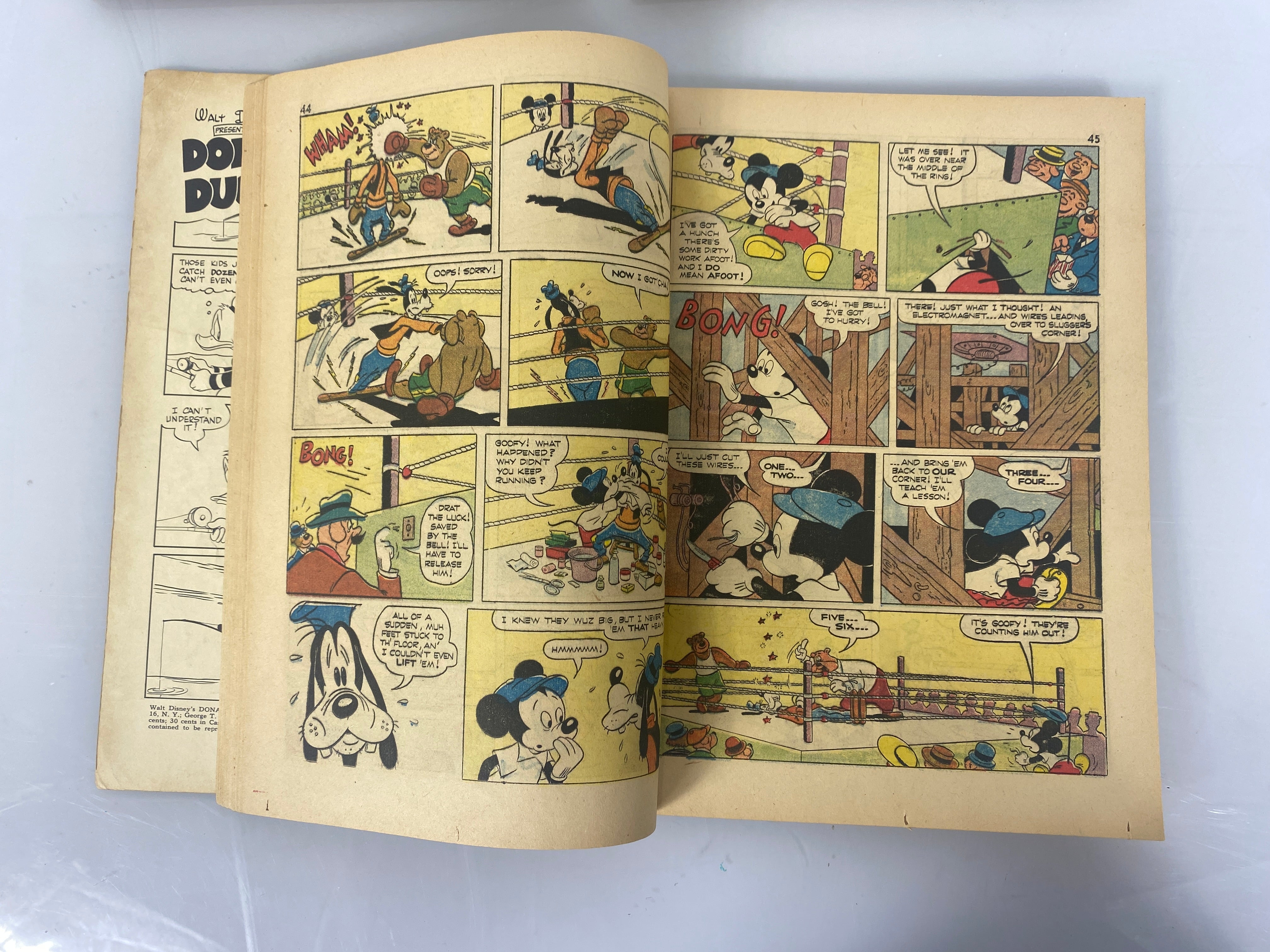 Donald Duck Beach Party Lot of 3 Disney Giant Size Dell Comics 1954-1957