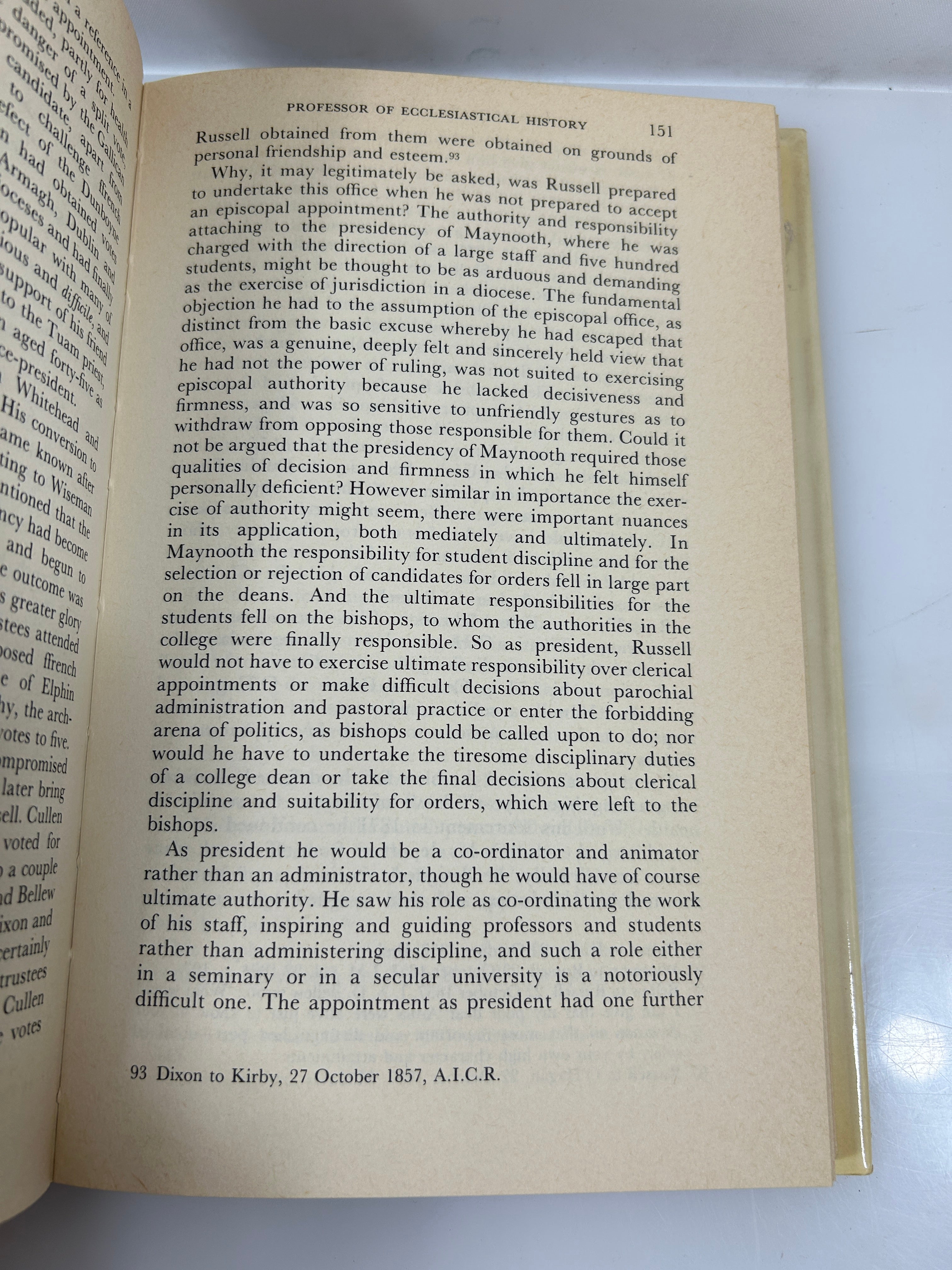 Dr Russell of Maynooth by Ambrose Macaulay 1983 Signed/Inscribed HC DJ