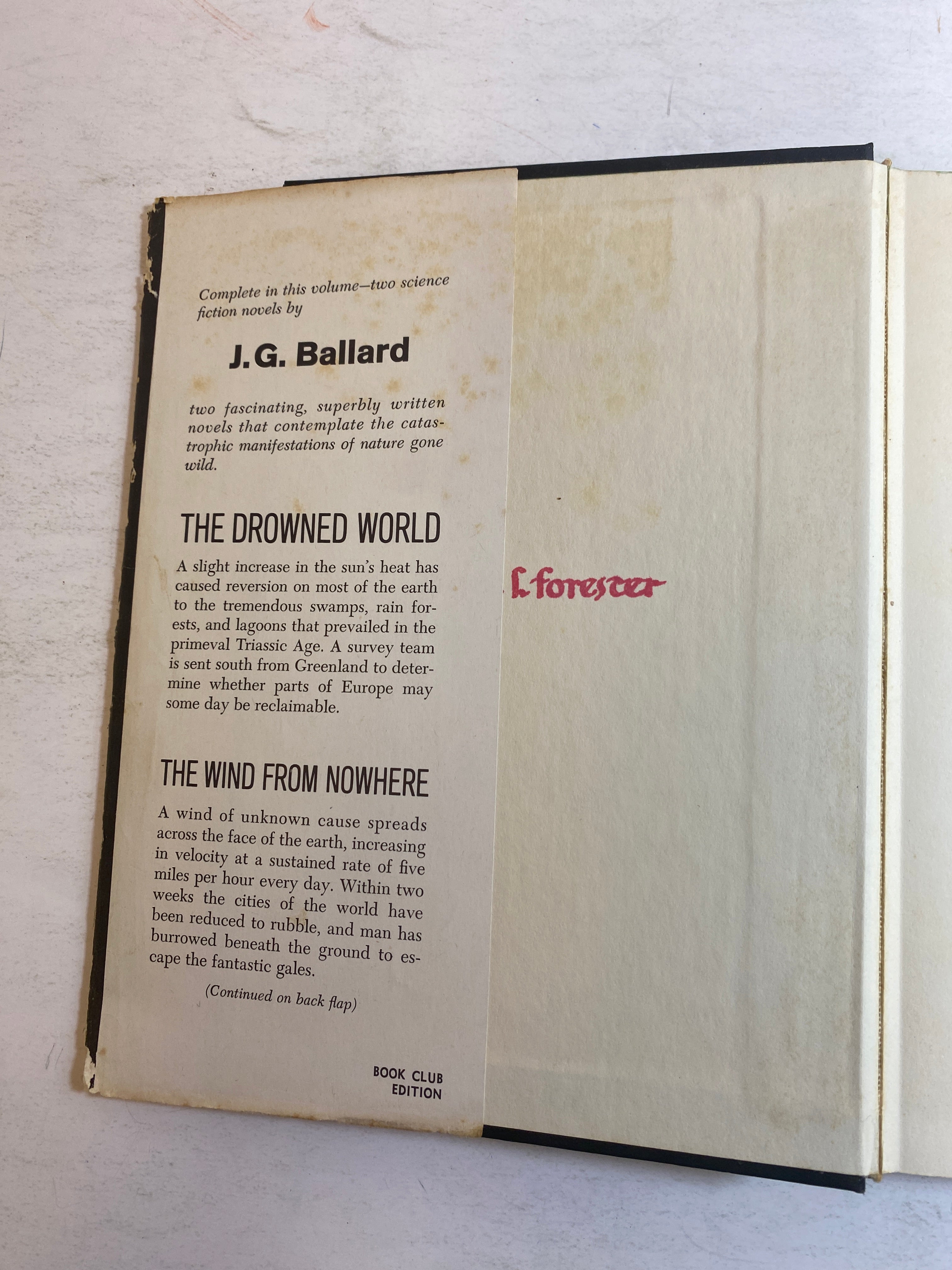 Drowned World and Wind from Nowhere Ballard HCDJ 1965