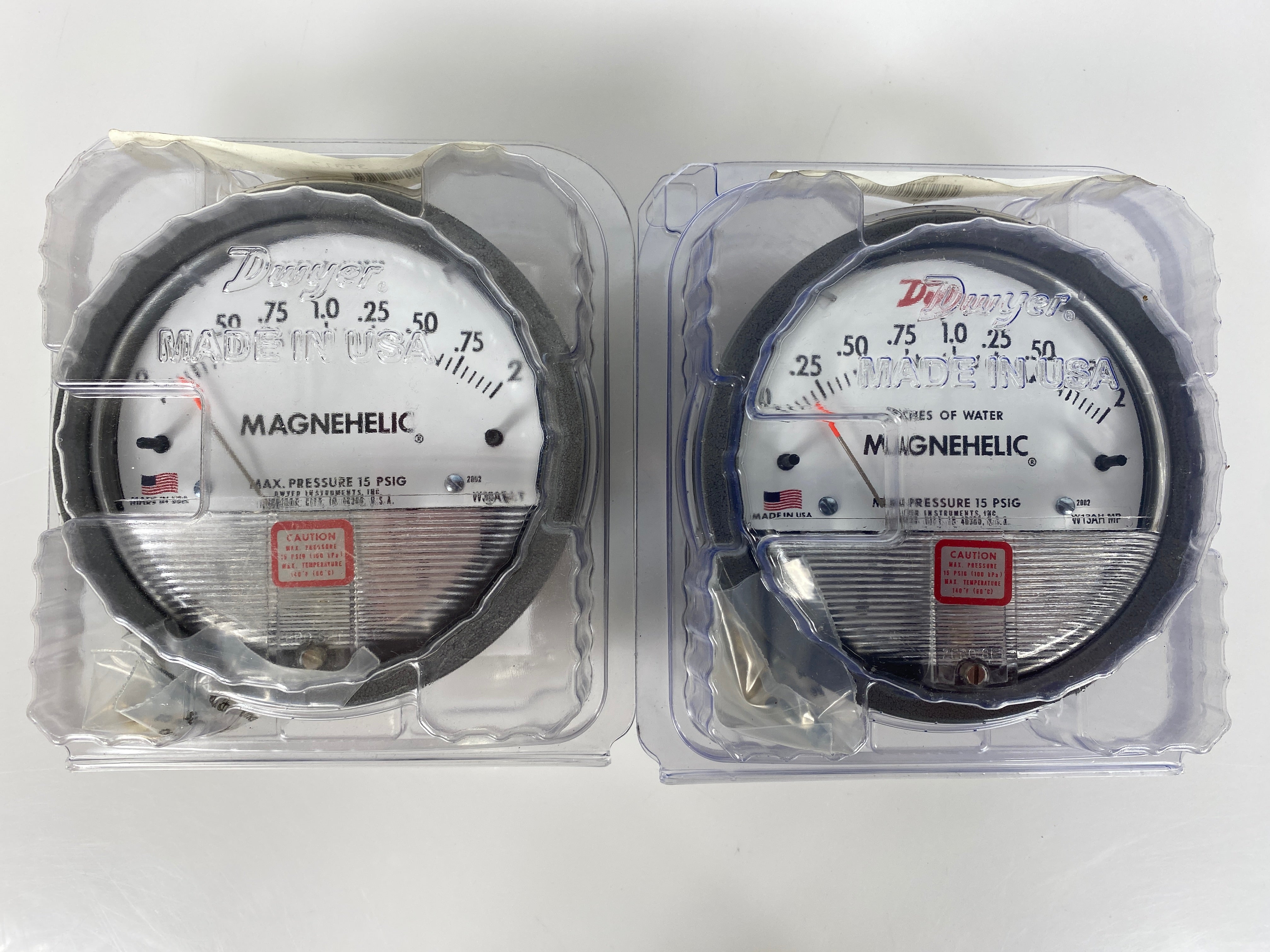 Dwyer Magnehelic Differential Pressure Gage Pack of 2