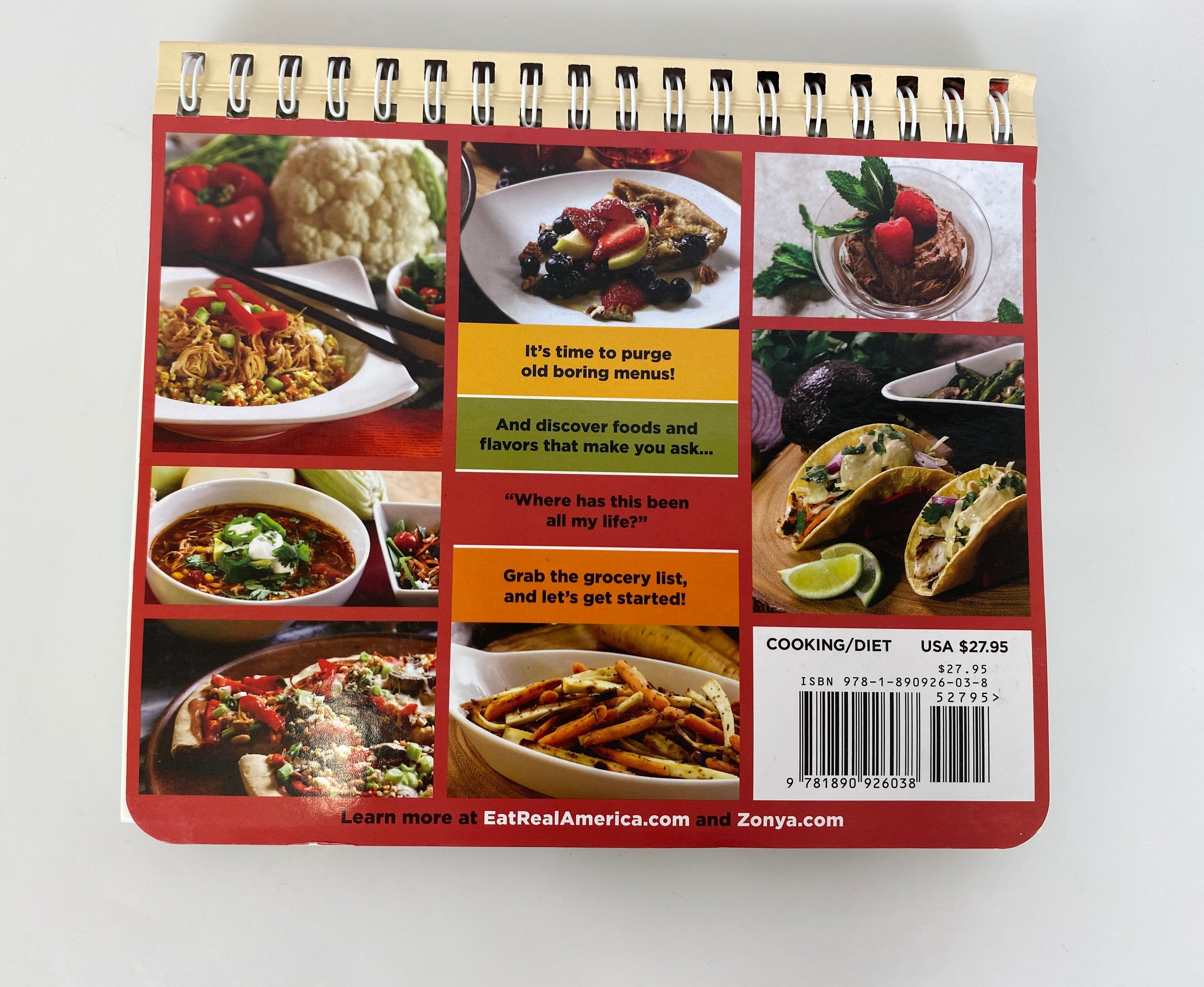 Eat Real Cookbook 28 Day Kickstart by Sanderson/Foco 2020 Signed Spiral SC