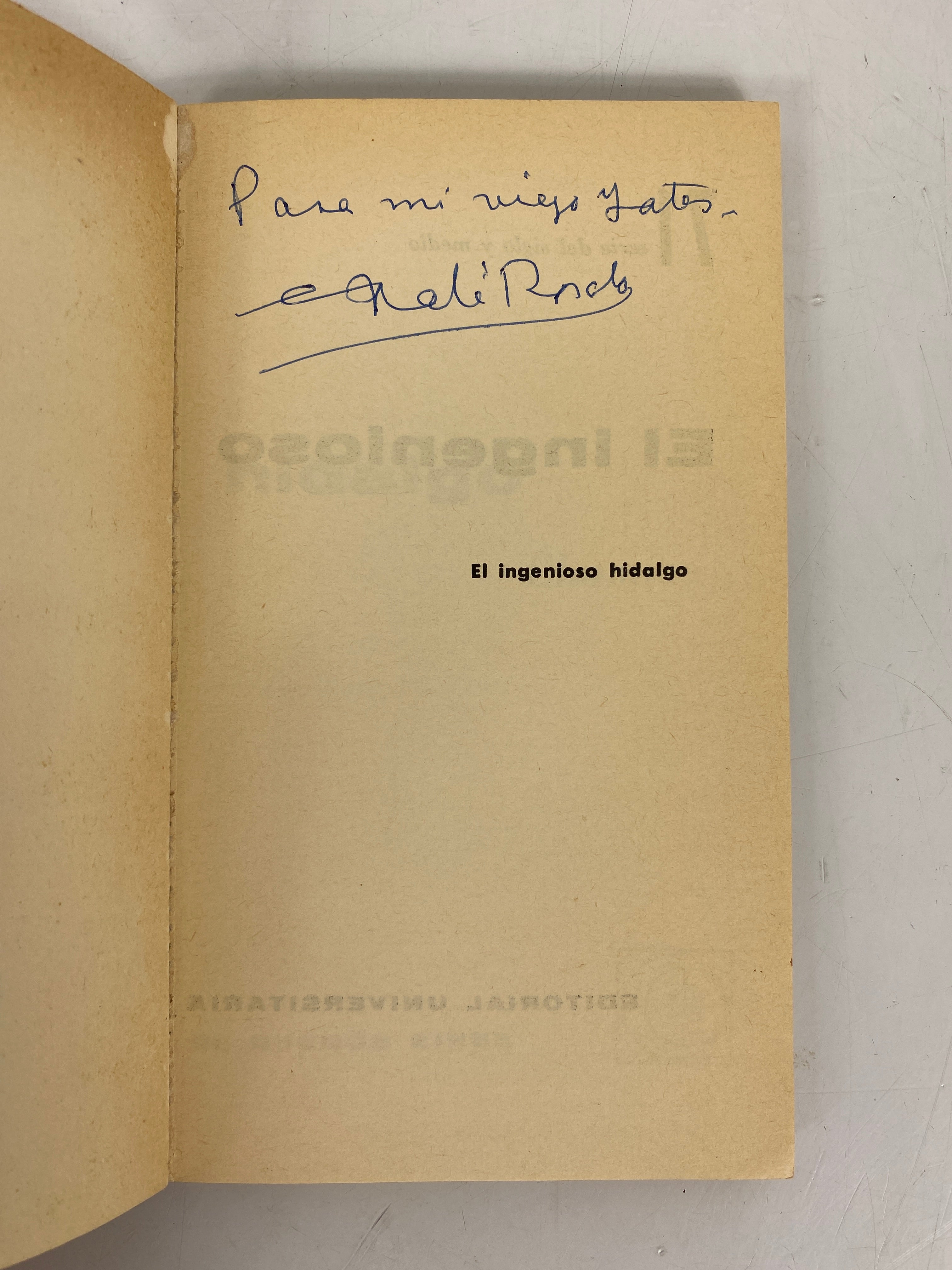 El Ingenioso Hidalgo by Chamico 1965 University of Buenos Aires SC