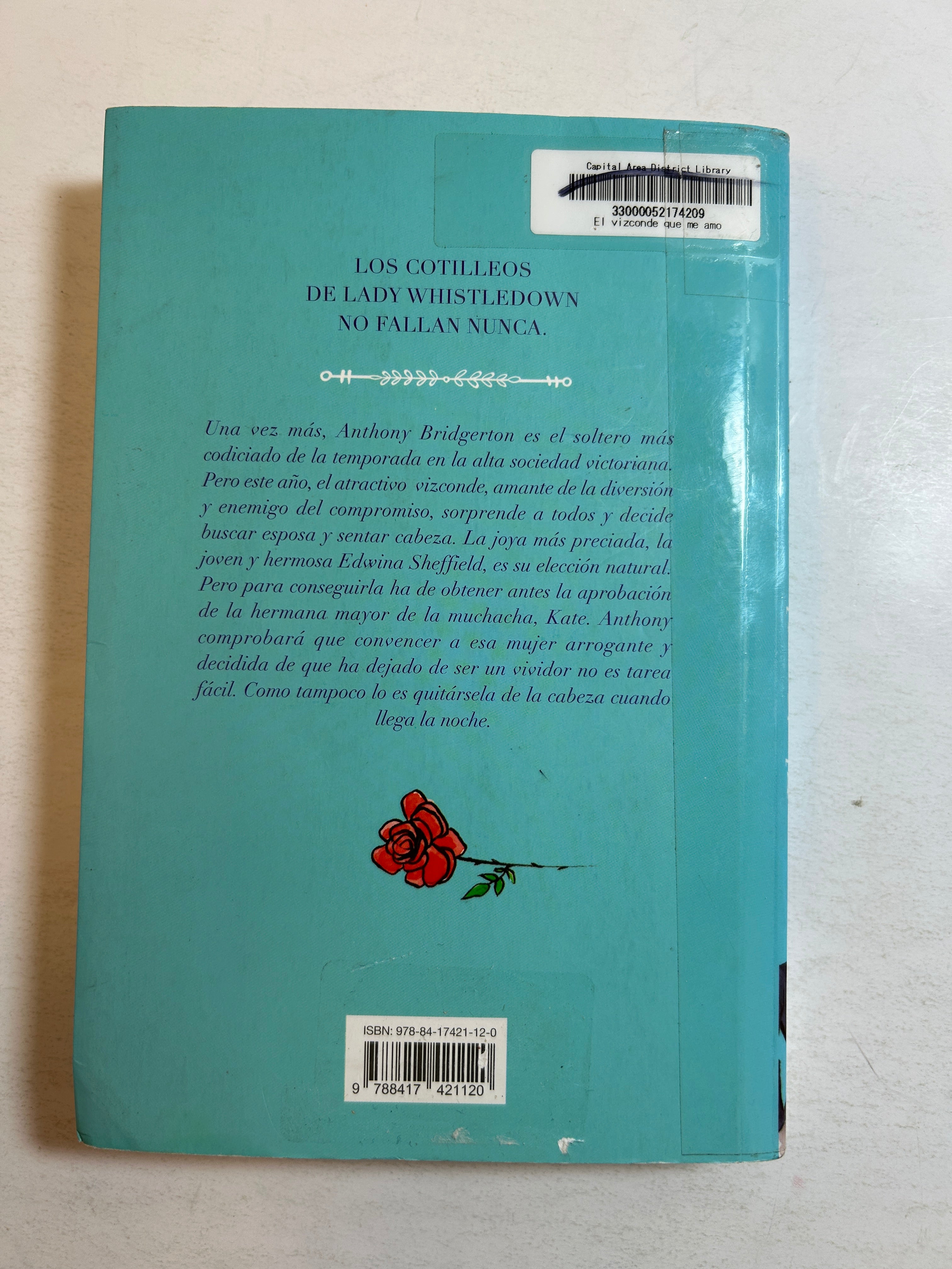 El vizconde que me amó (Bridgerton 2) Spanish Edition Trade Paperback Ex-Library