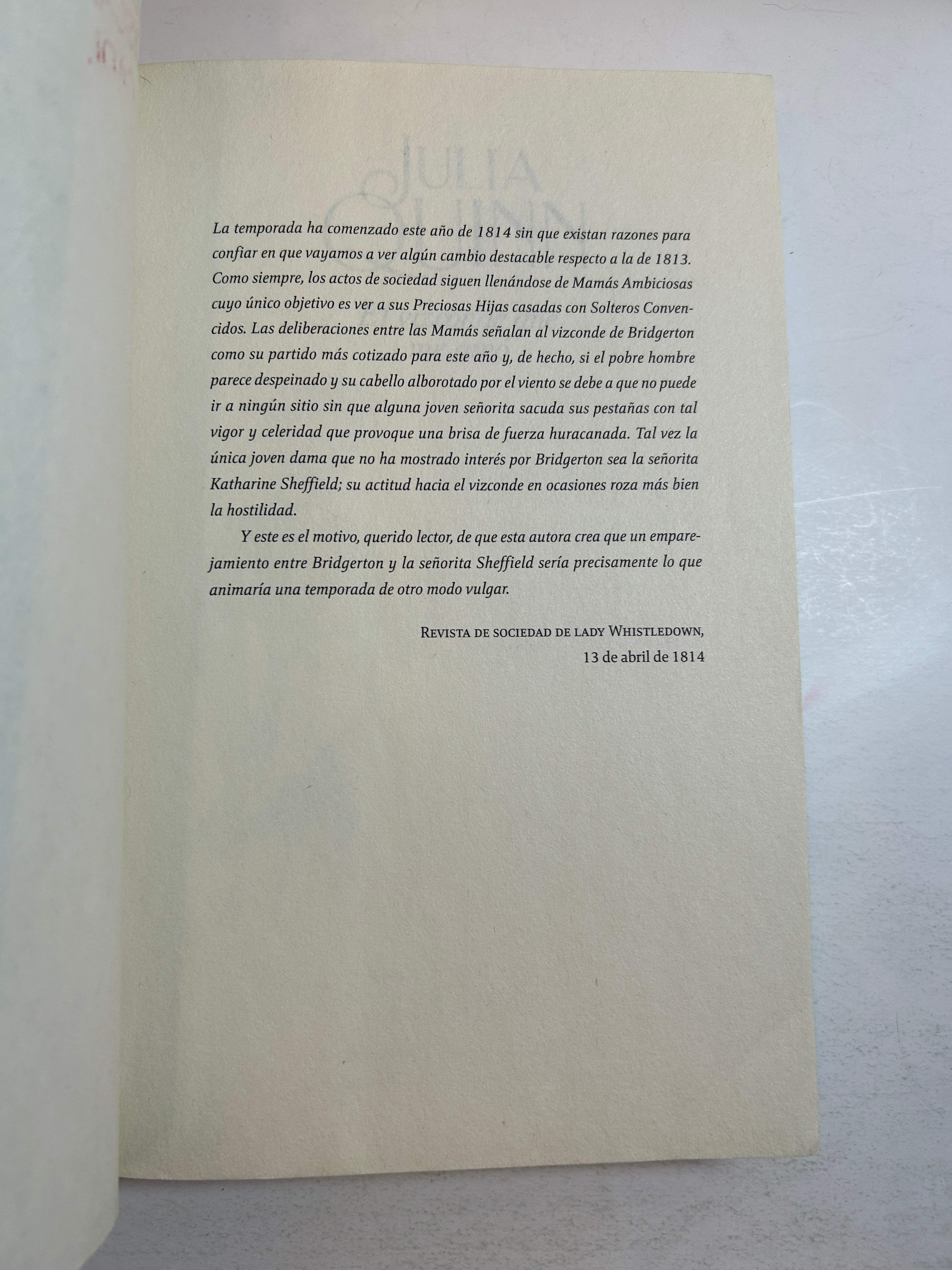 El vizconde que me amó (Bridgerton 2) Spanish Edition Trade Paperback Ex-Library
