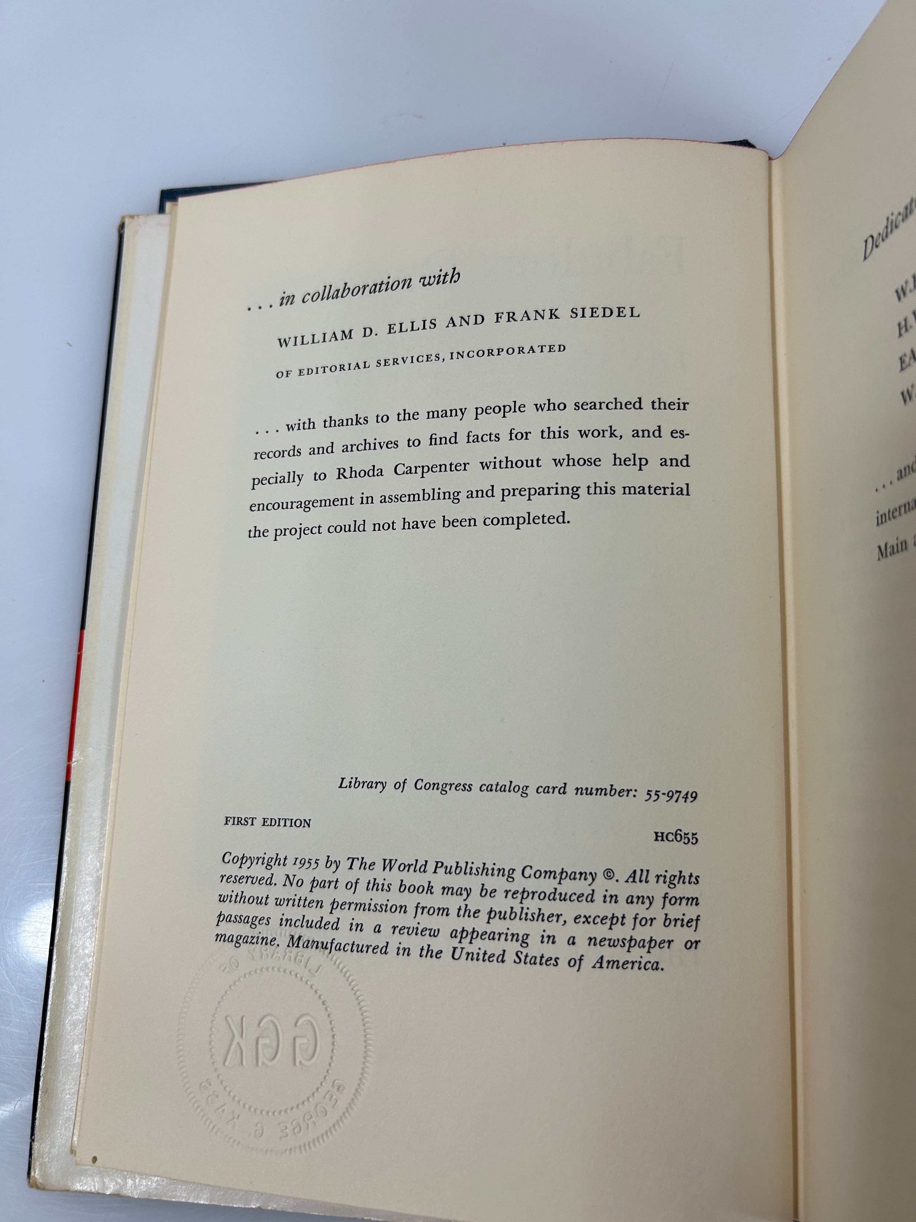 Fabulous Dustpan the Story of Hoover by Frank G. Hoover 1955  1st Ed HCDJ
