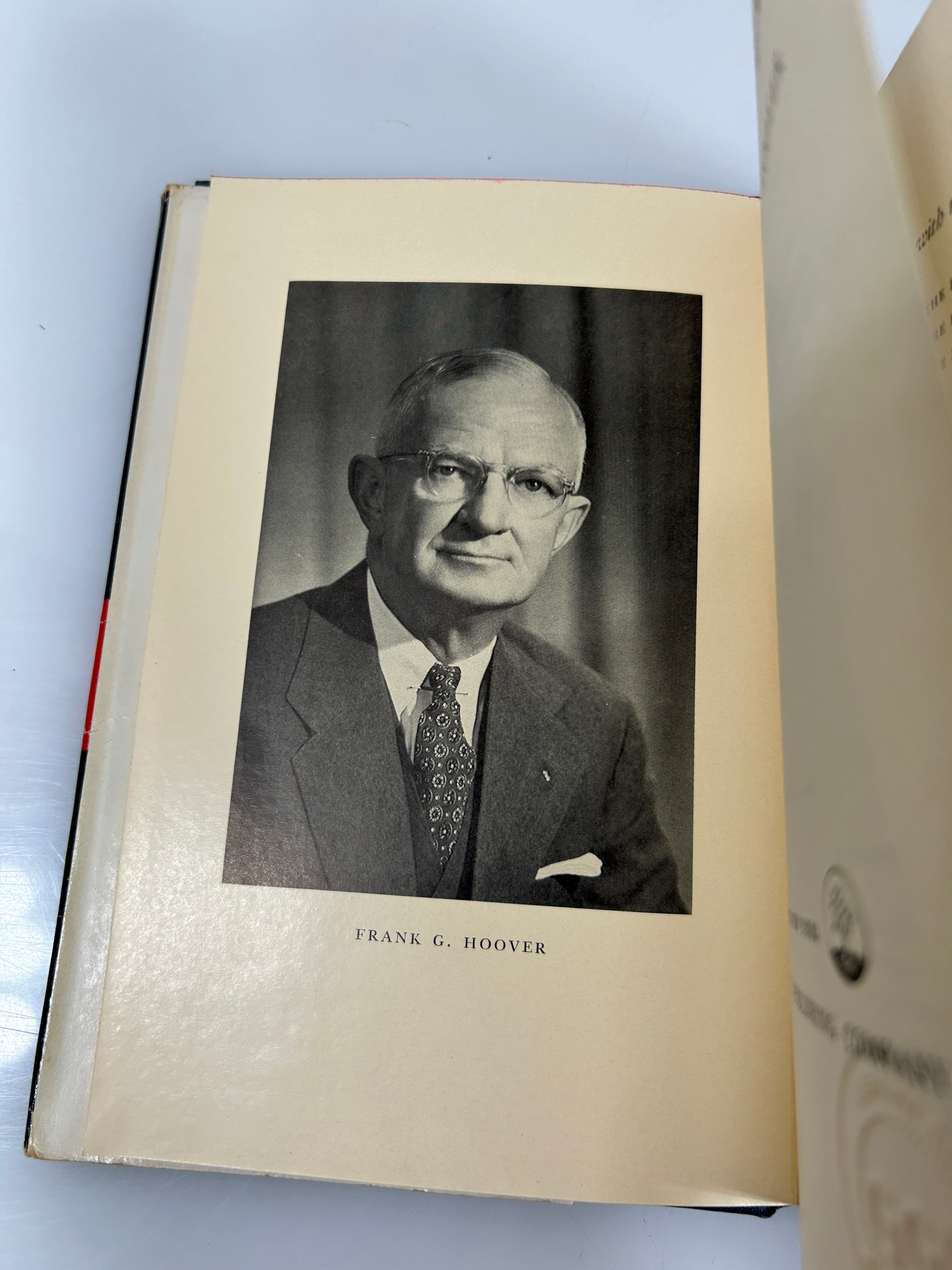 Fabulous Dustpan the Story of Hoover by Frank G. Hoover 1955  1st Ed HCDJ