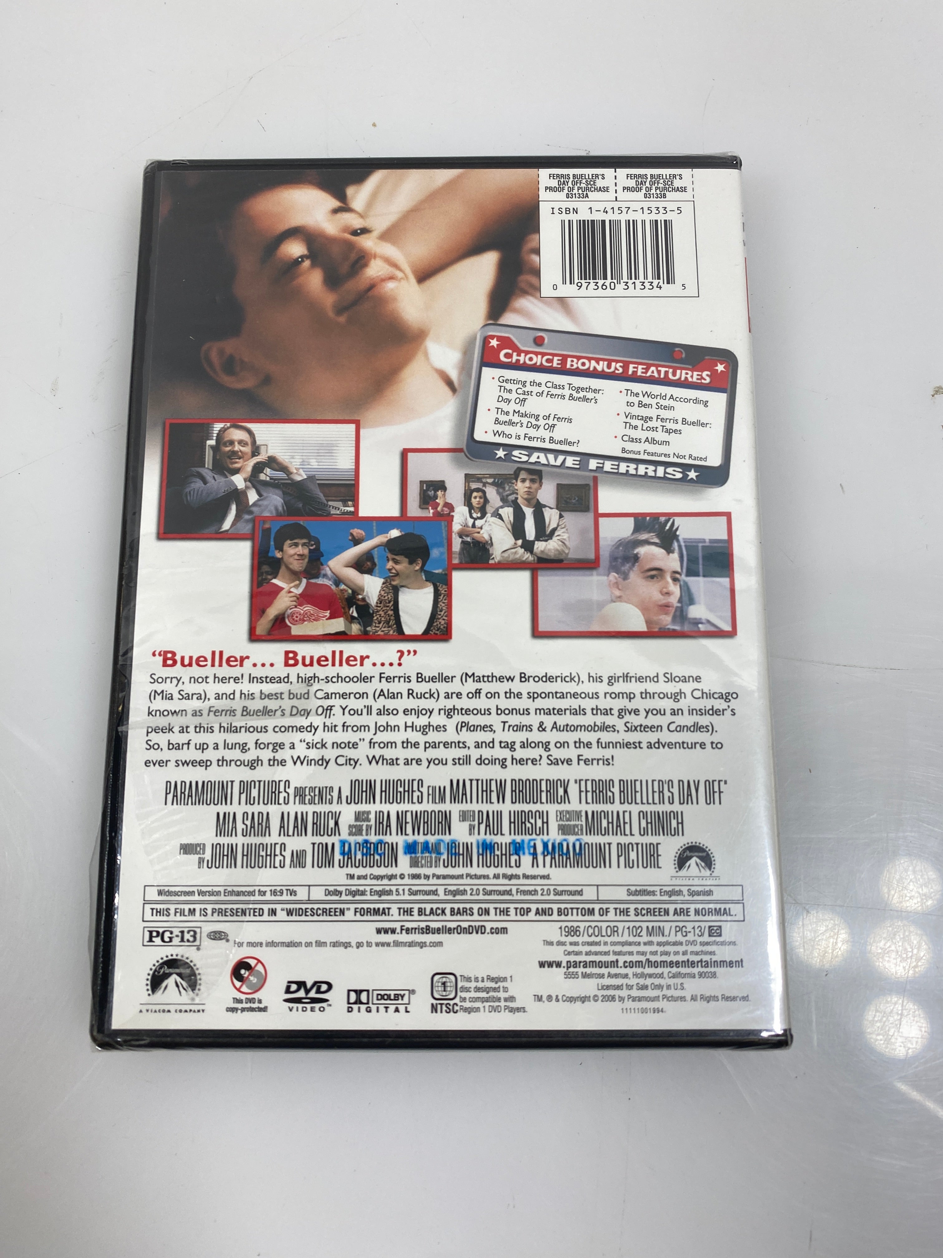 Ferris Bueller's Day Off DVD 2006 *New*