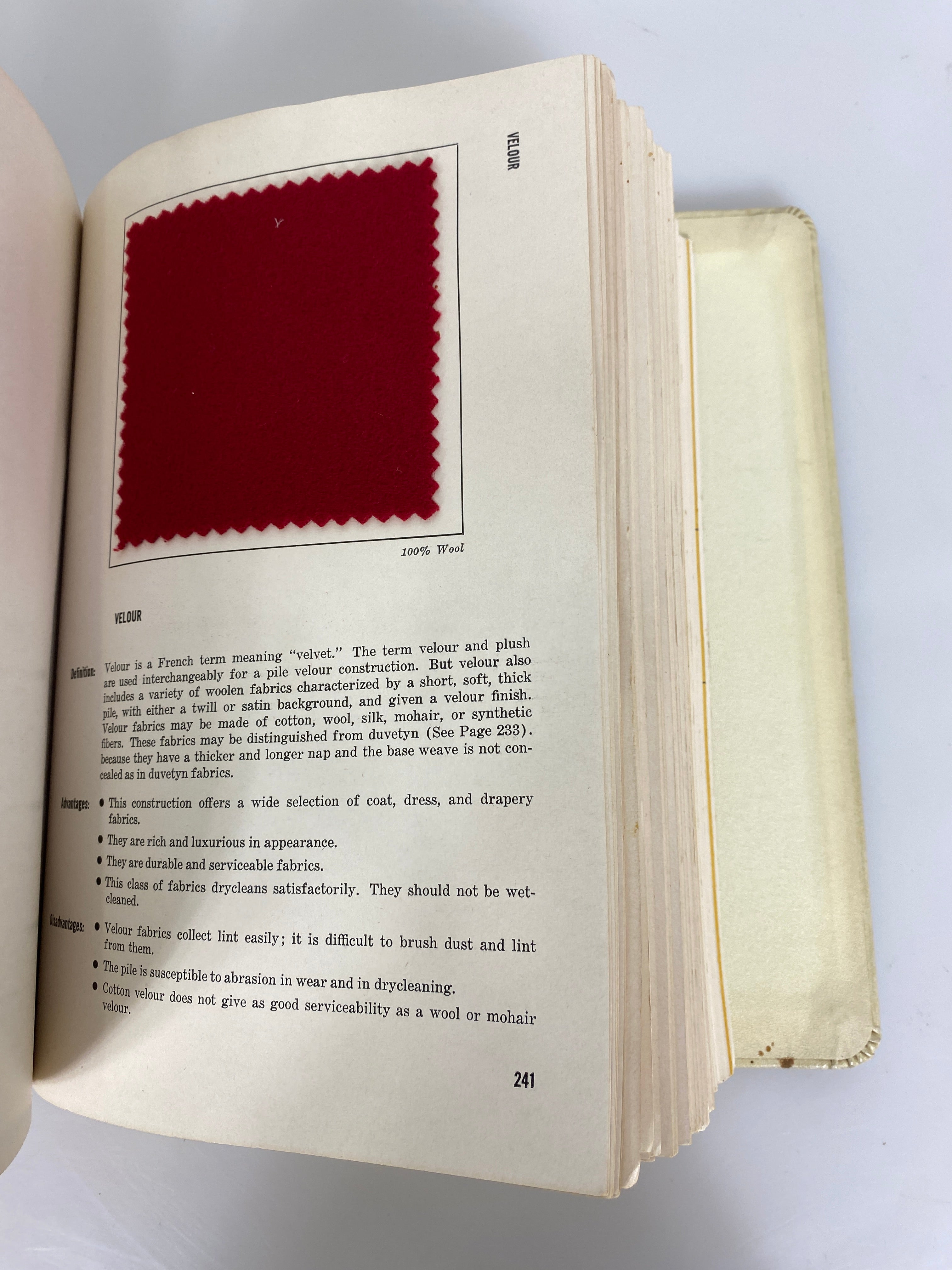 Focus on Fabrics Dorothy Siegert Lyle Drycleaning 1958 HC