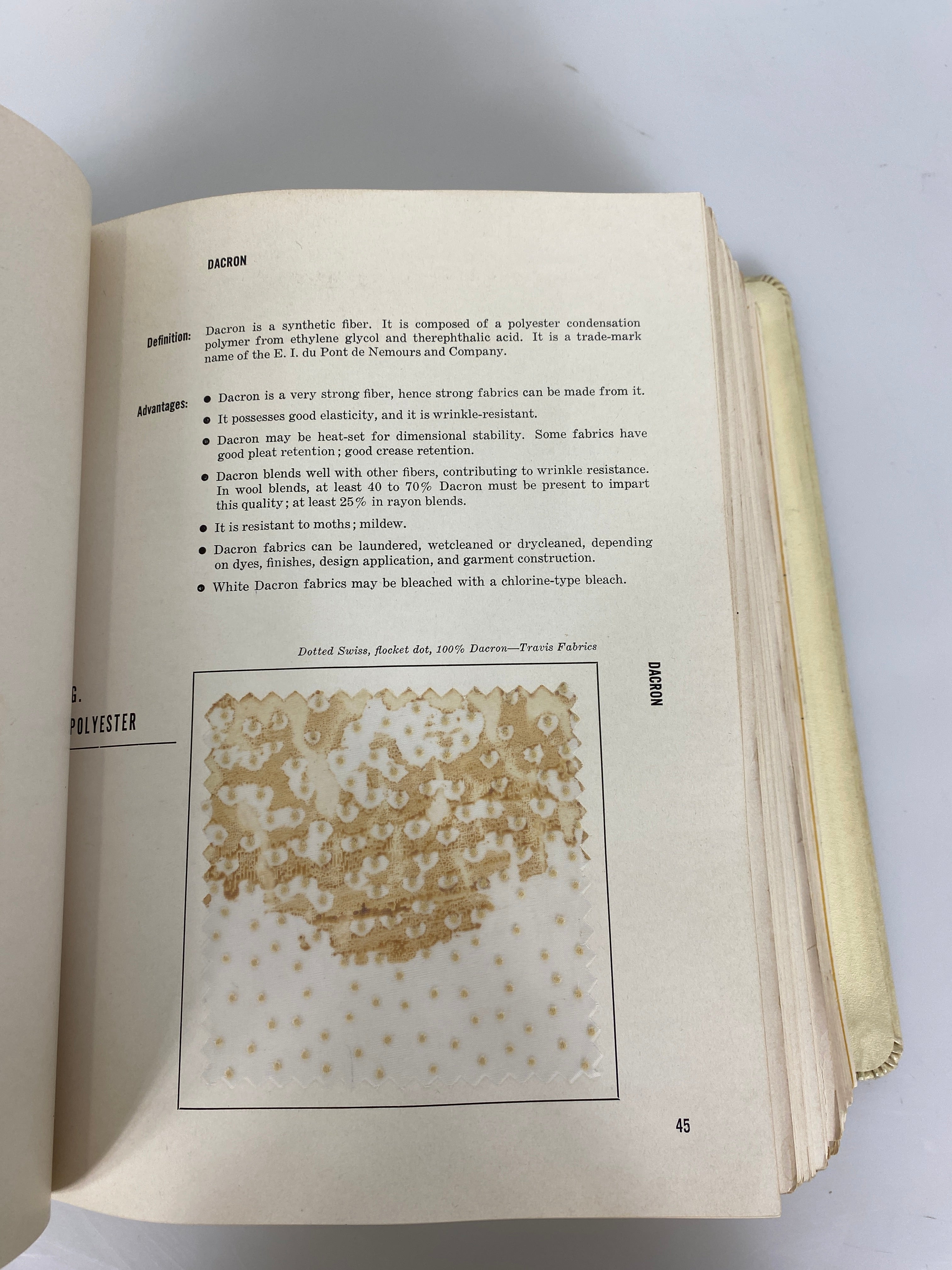 Focus on Fabrics Dorothy Siegert Lyle Drycleaning 1958 HC