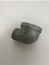Galvanized 90 Degree Elbow 2" x 1" Pack of 2