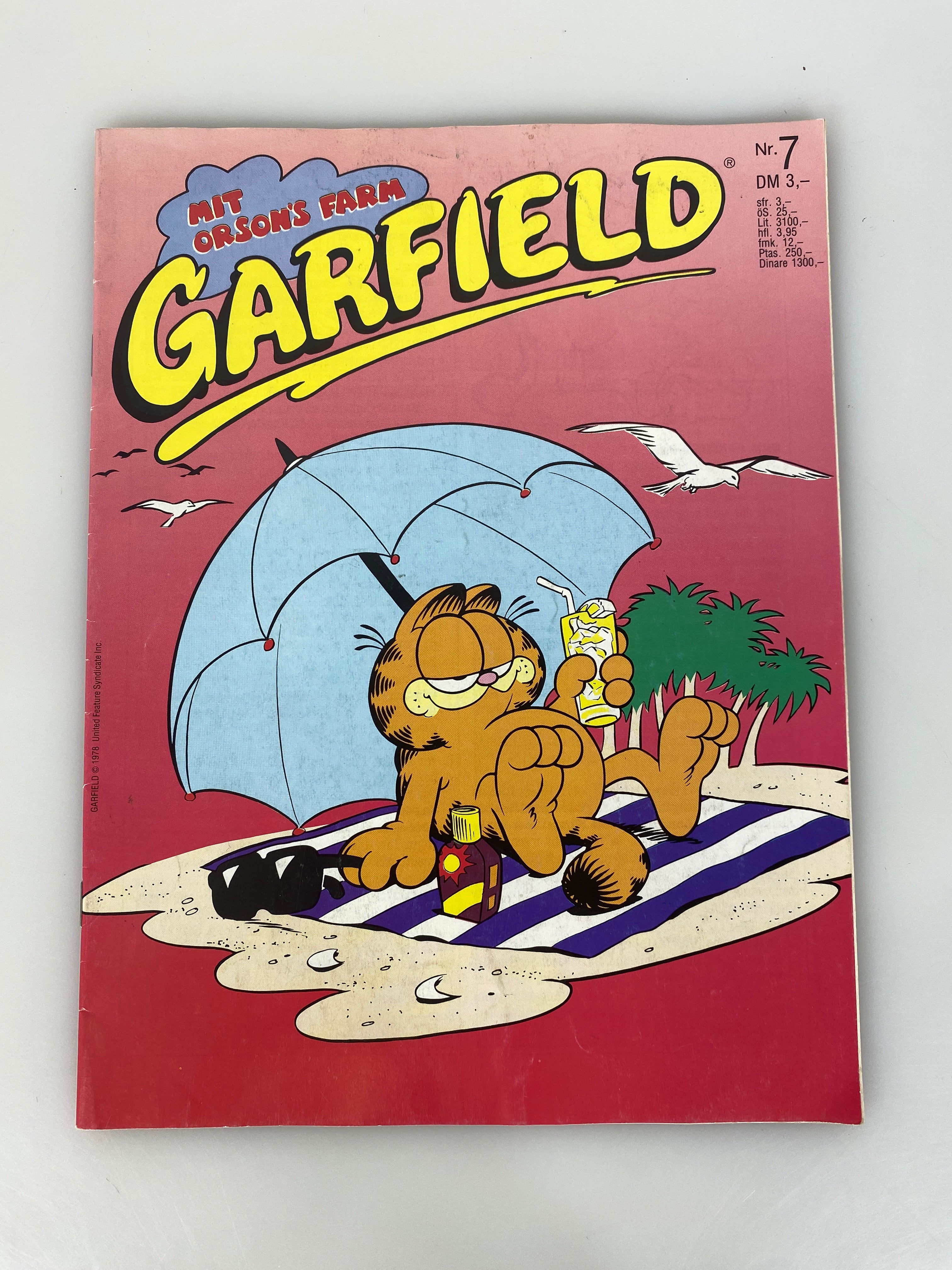 Garfield German Comic No. 8 1987
