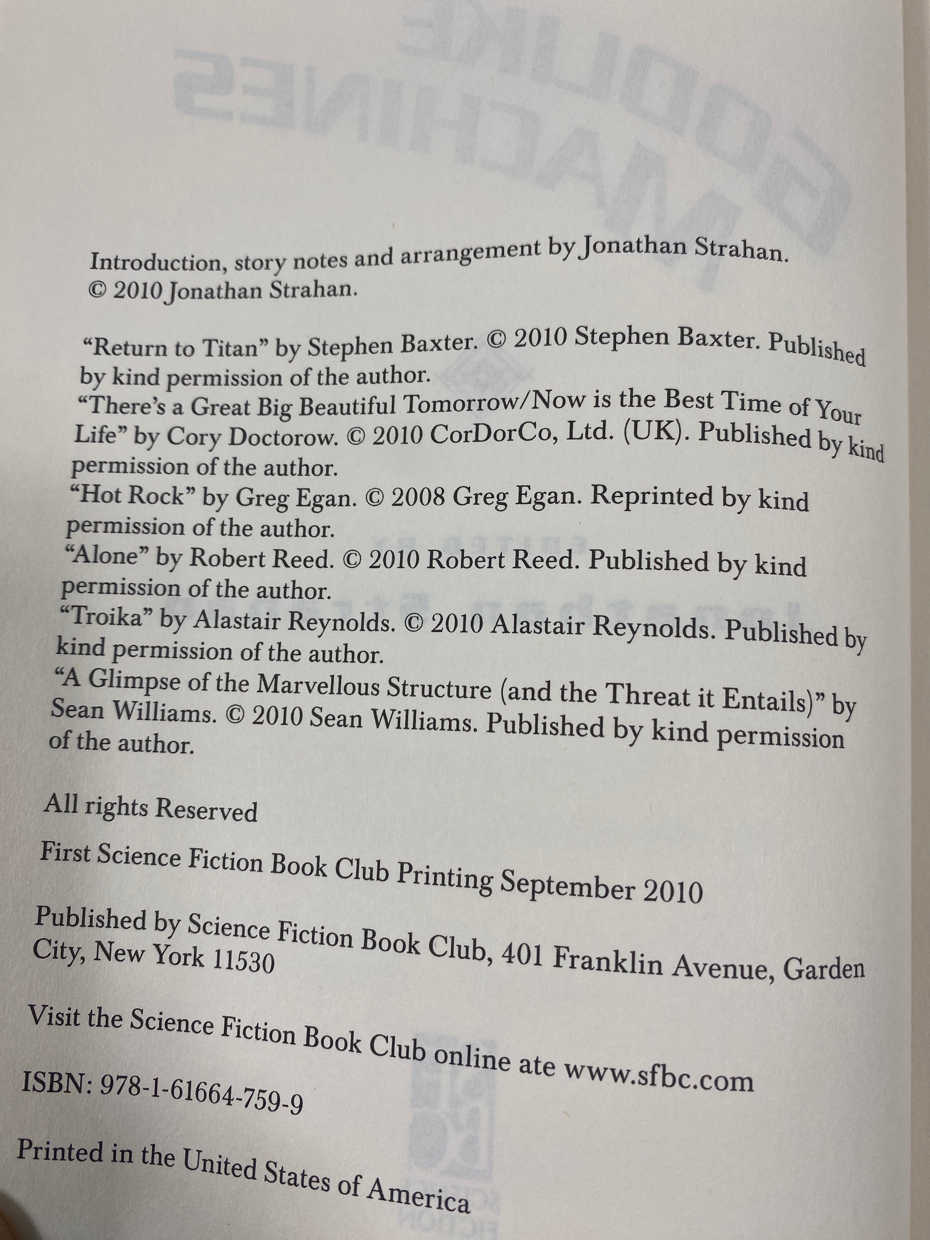 Godlike Machines Strahan, editor HCDJ 2010