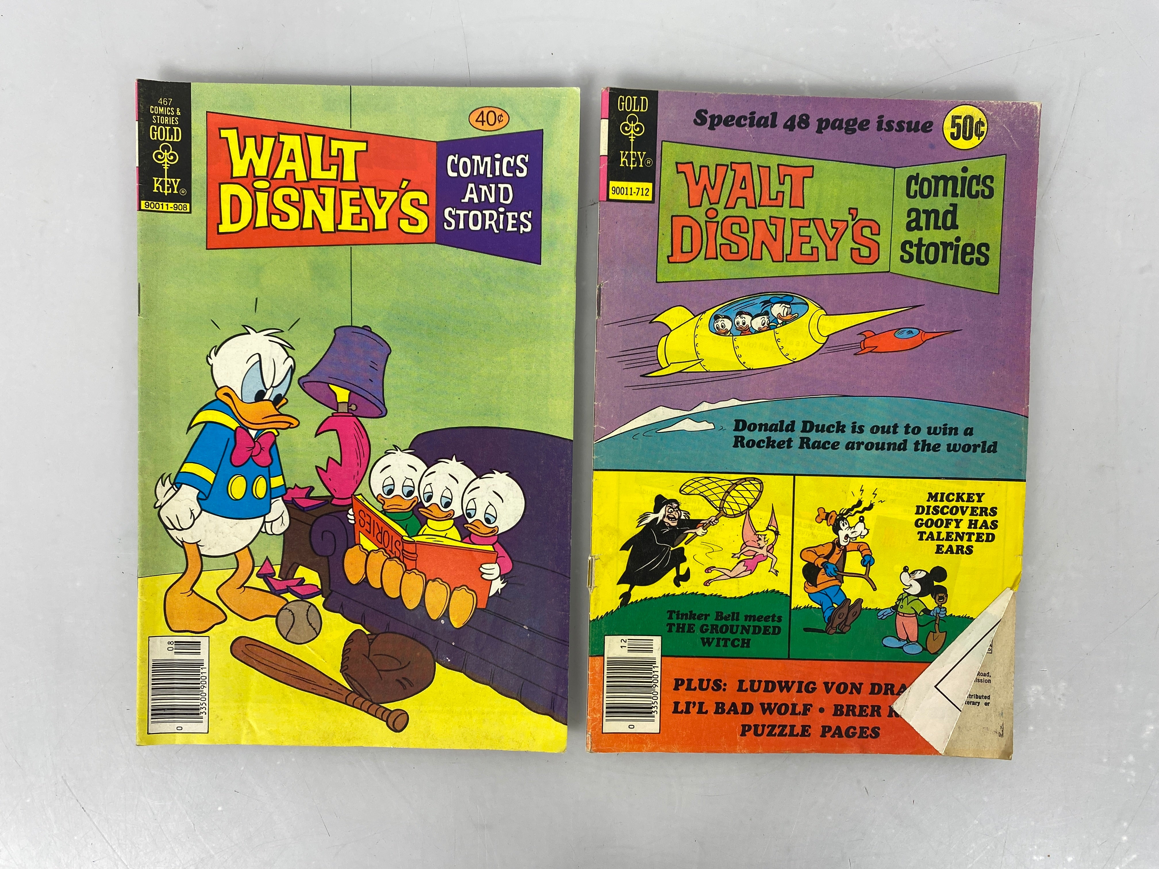 Gold Key Comic Walt Disney's Comics and Stories Lot of 10 1968-1979