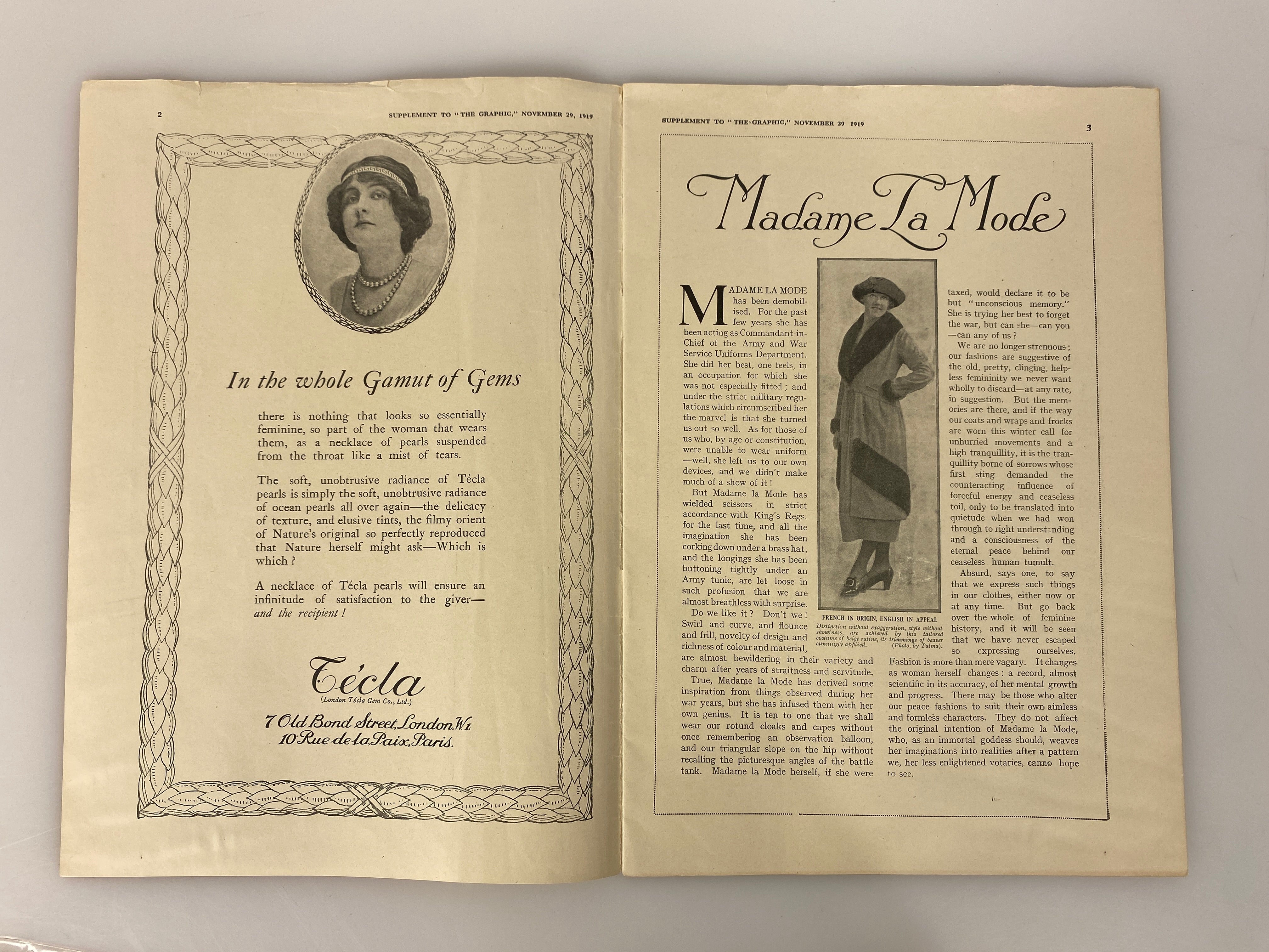 Graphic Fashions: Furs Christmas (supplement to The Graphic November 1919)