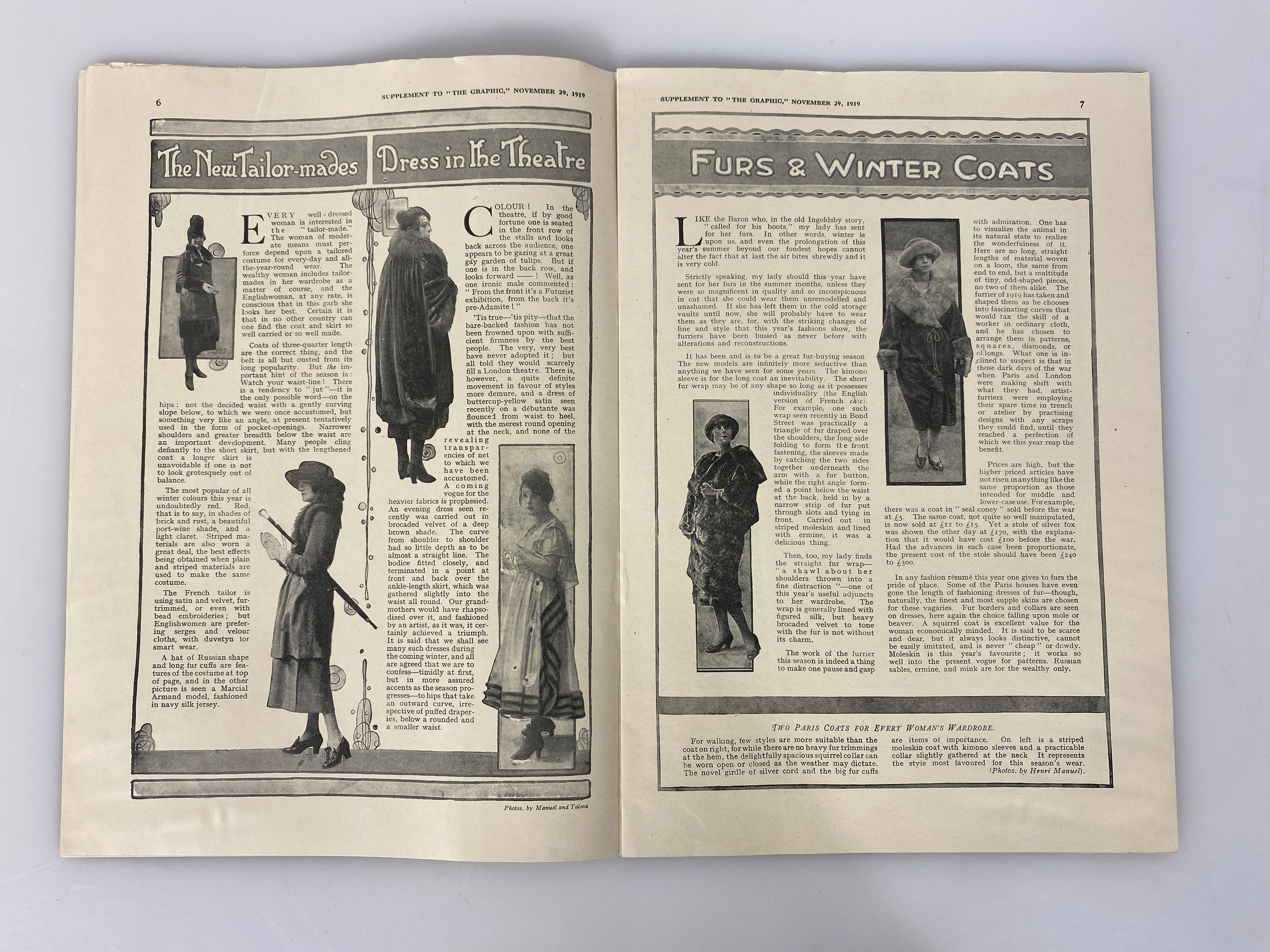 Graphic Fashions: Furs Christmas (supplement to The Graphic November 1919)