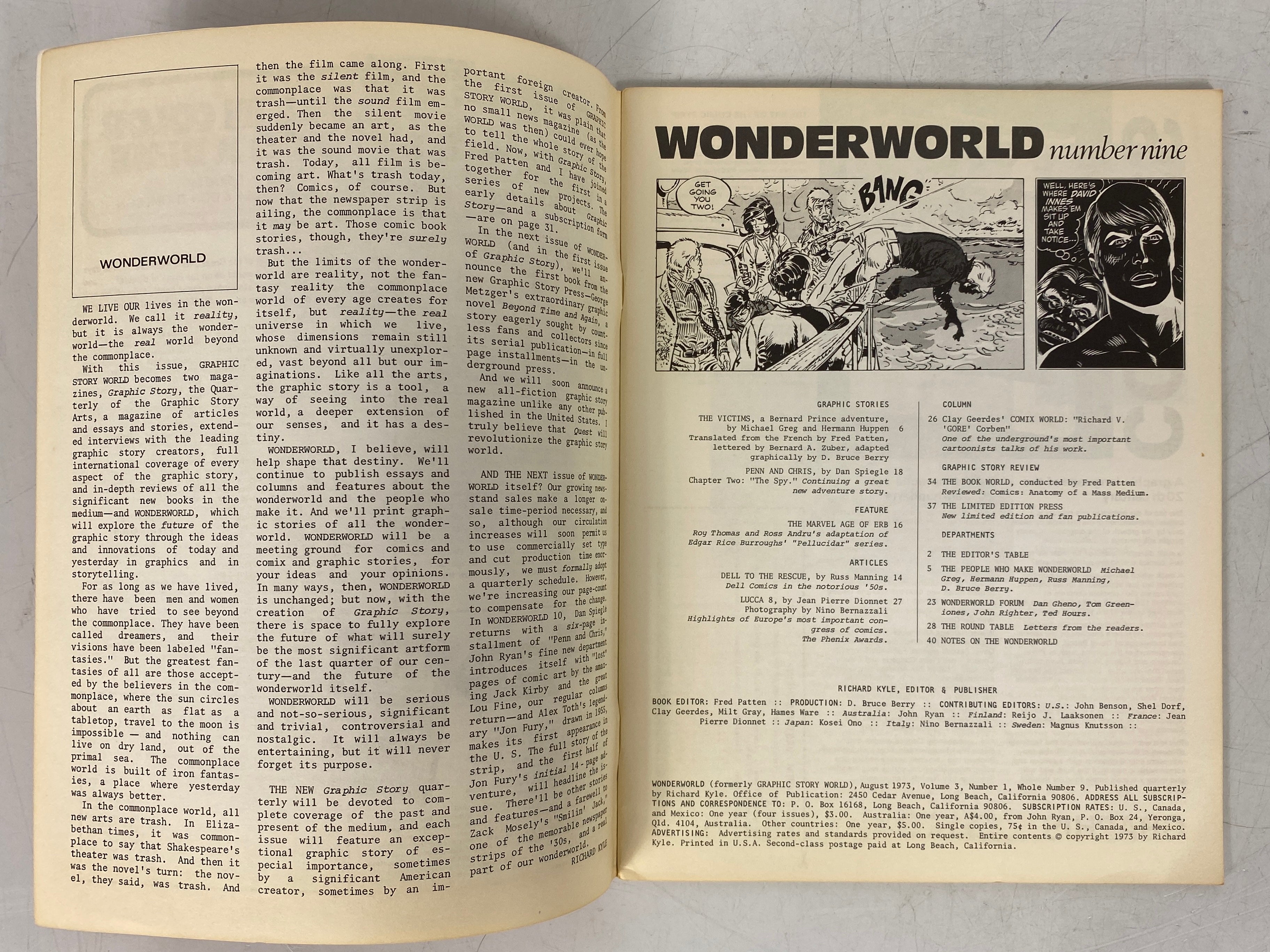 Graphic Story Magazine Volumes 7 and 9 (1972-1973)