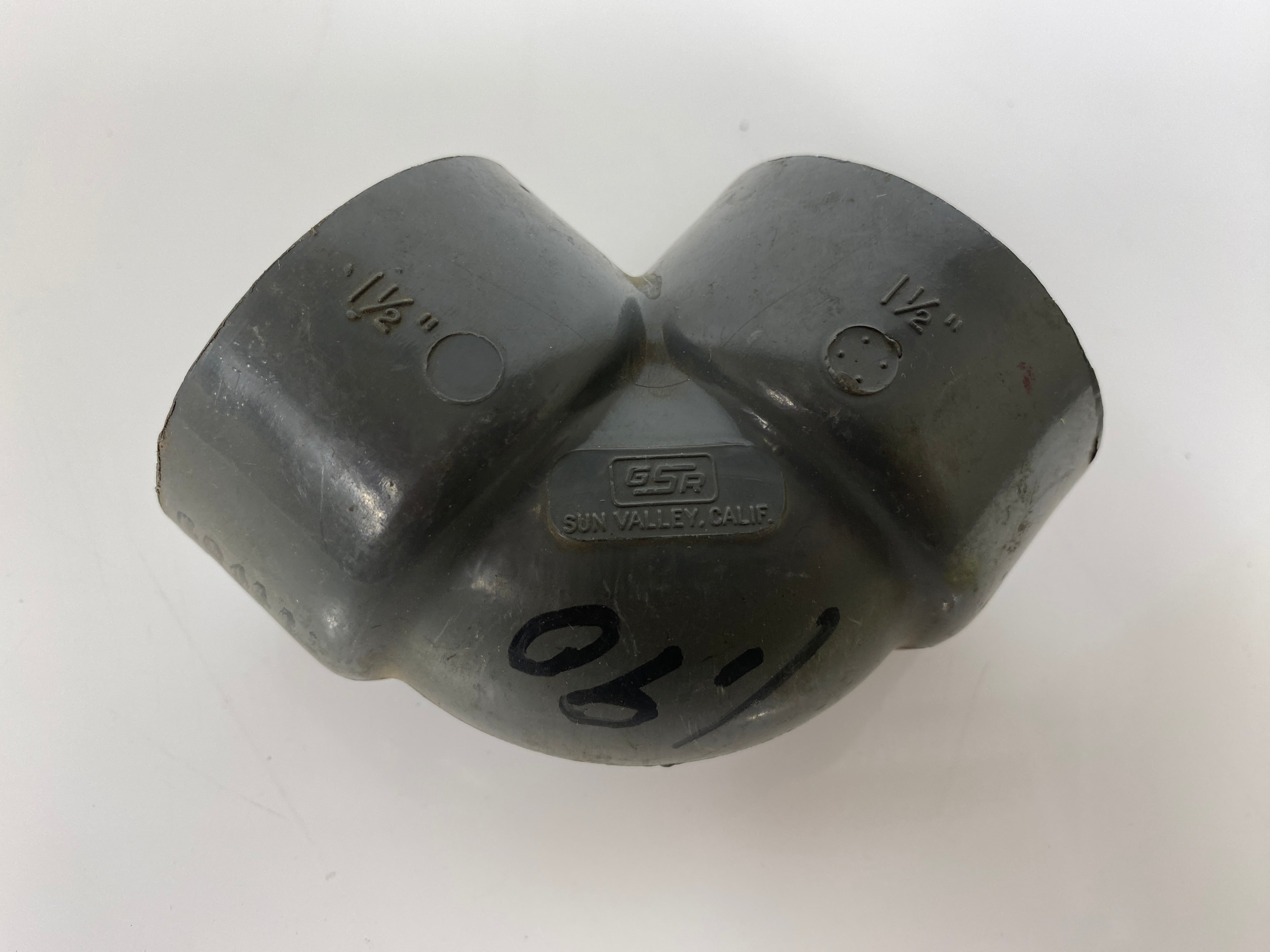 Gray Threaded PVC Elbow 1.5" Pack of 6