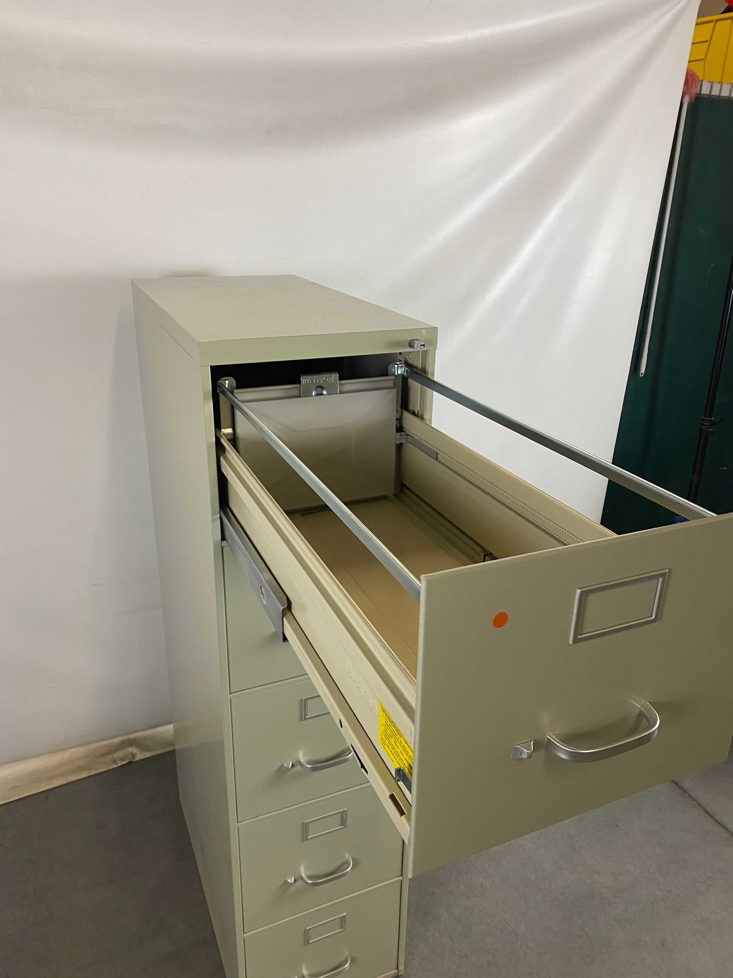 Grey 5 Drawer File Cabinet