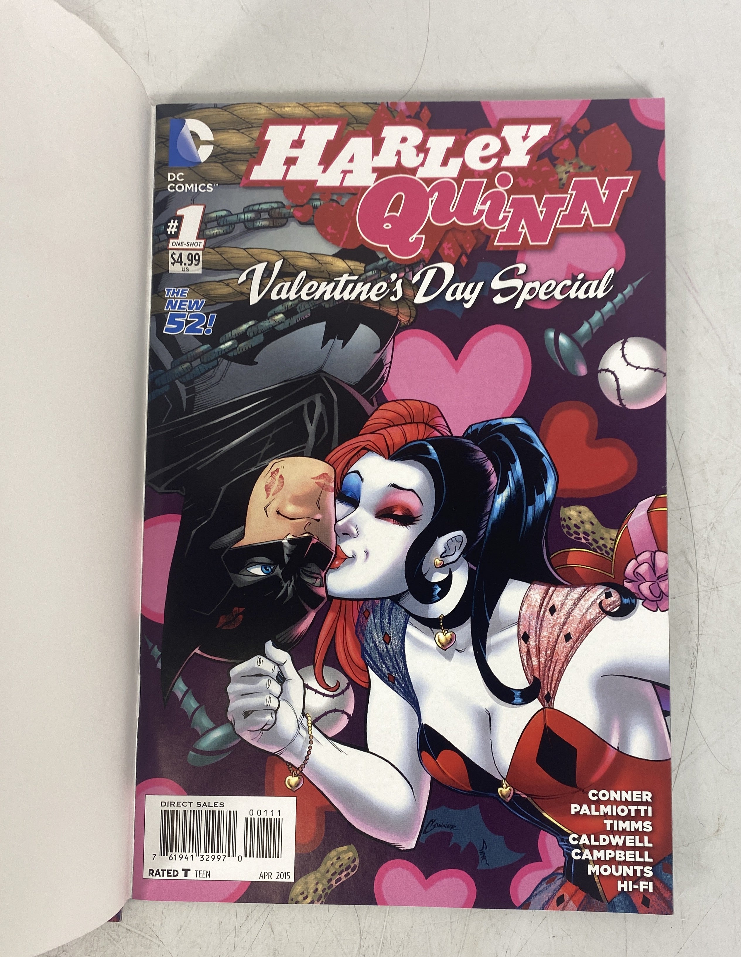 Harley Quinn Lot of 3 Valentine's Day Special Cover Variants DC 2015