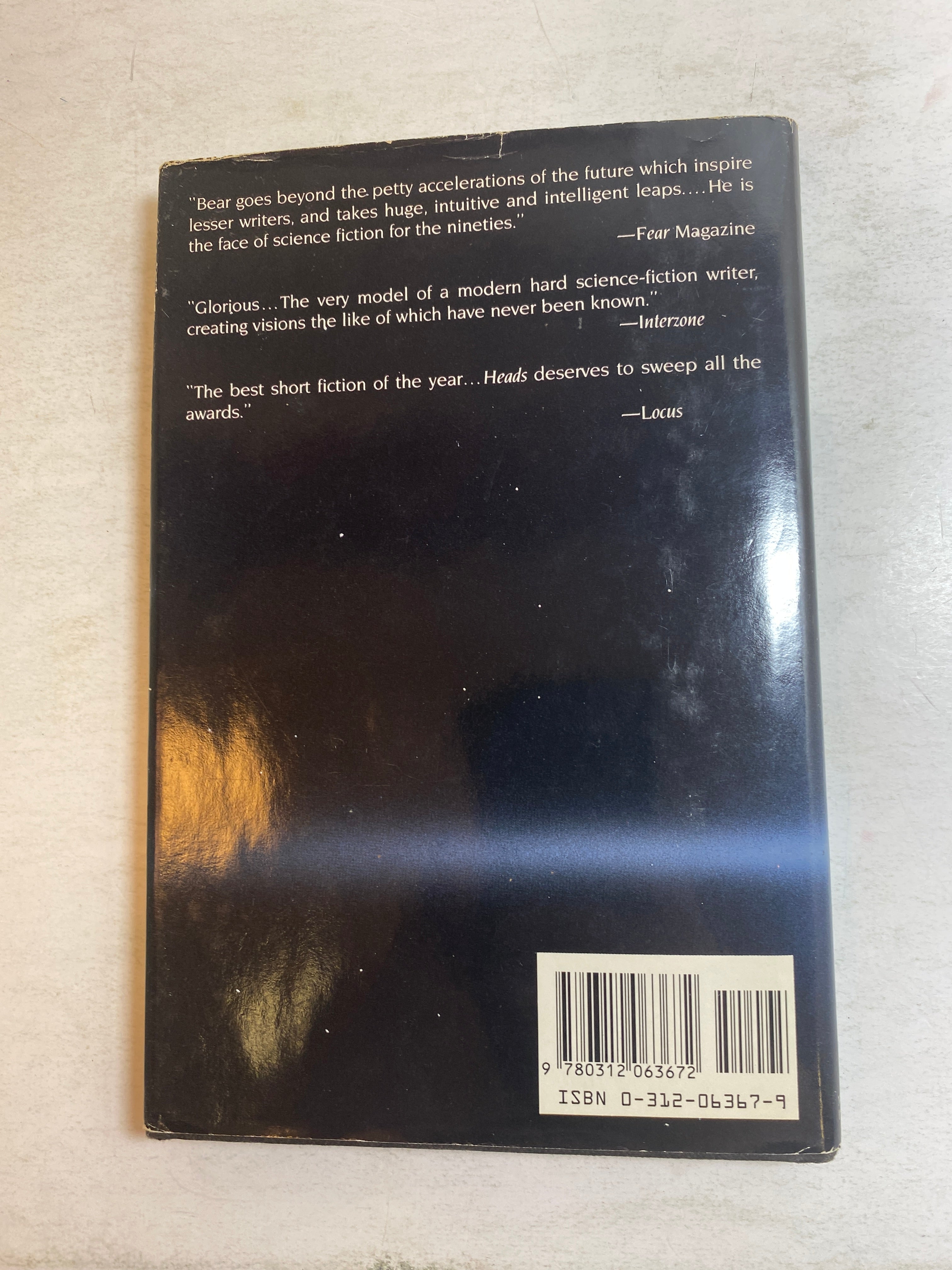 Heads Greg Bear Science Fiction HCDJ 1990