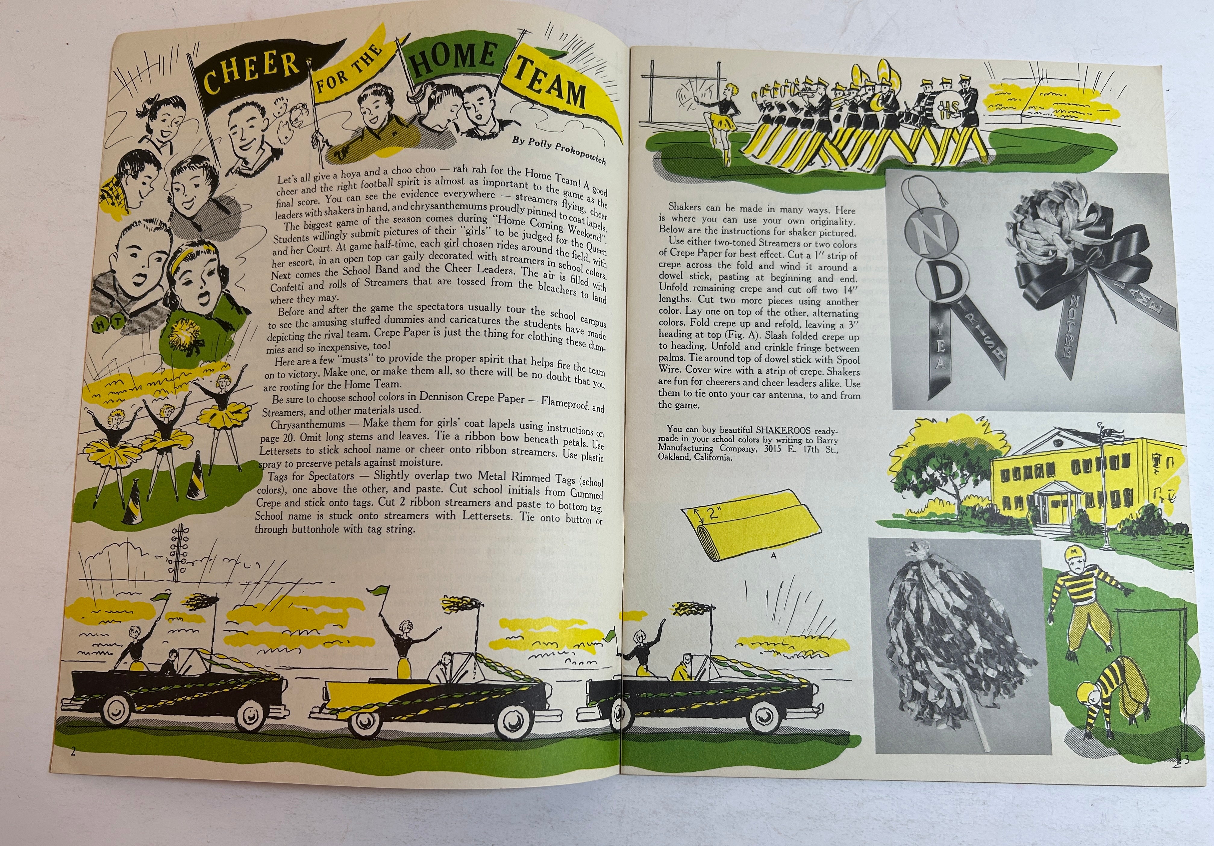 Here's An Idea Dennison Book of Crafts Party Decoration 1956 For Autumn