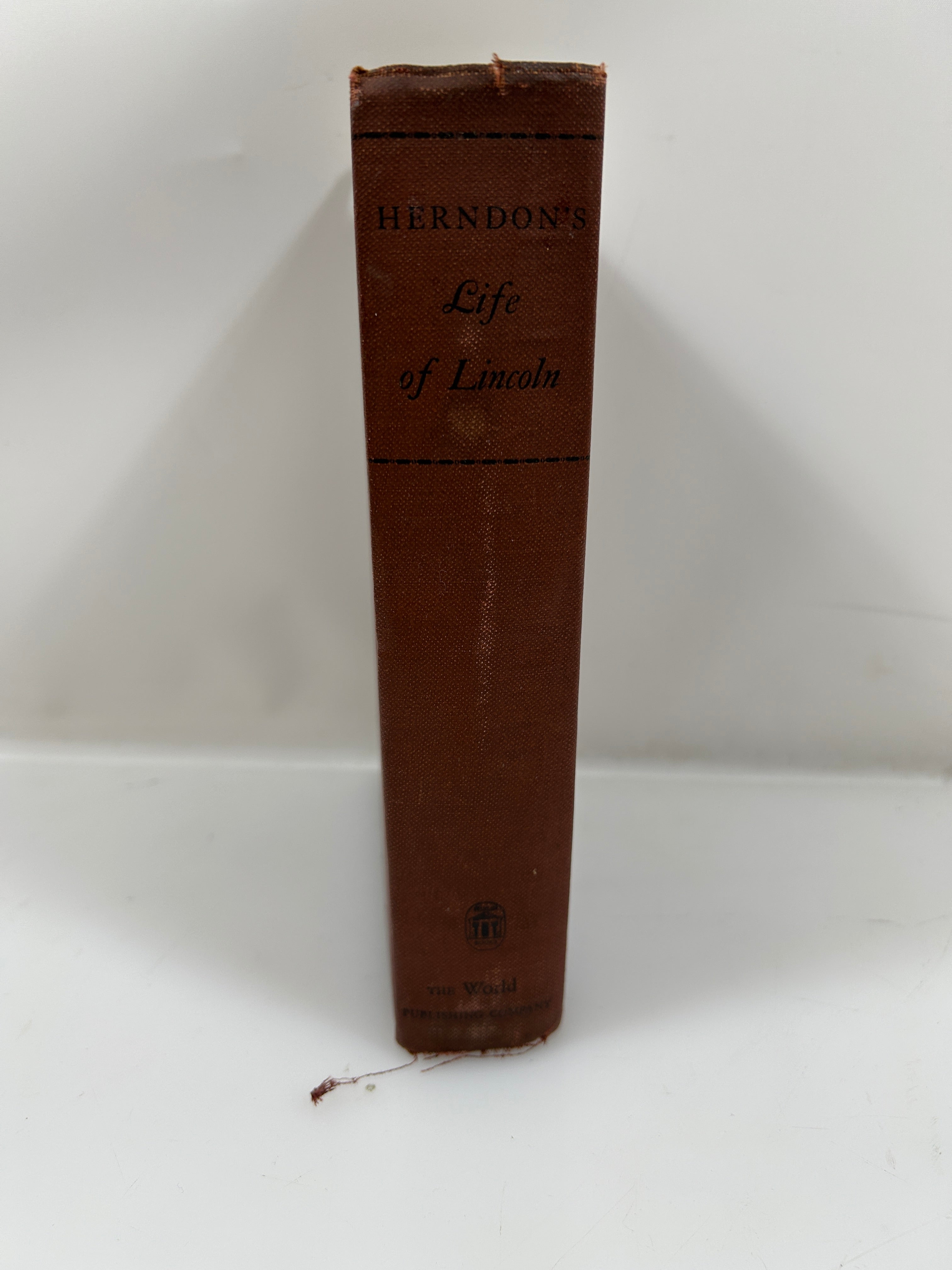 Herndon's Life of Lincoln 1943 First Edition Second Printing HC