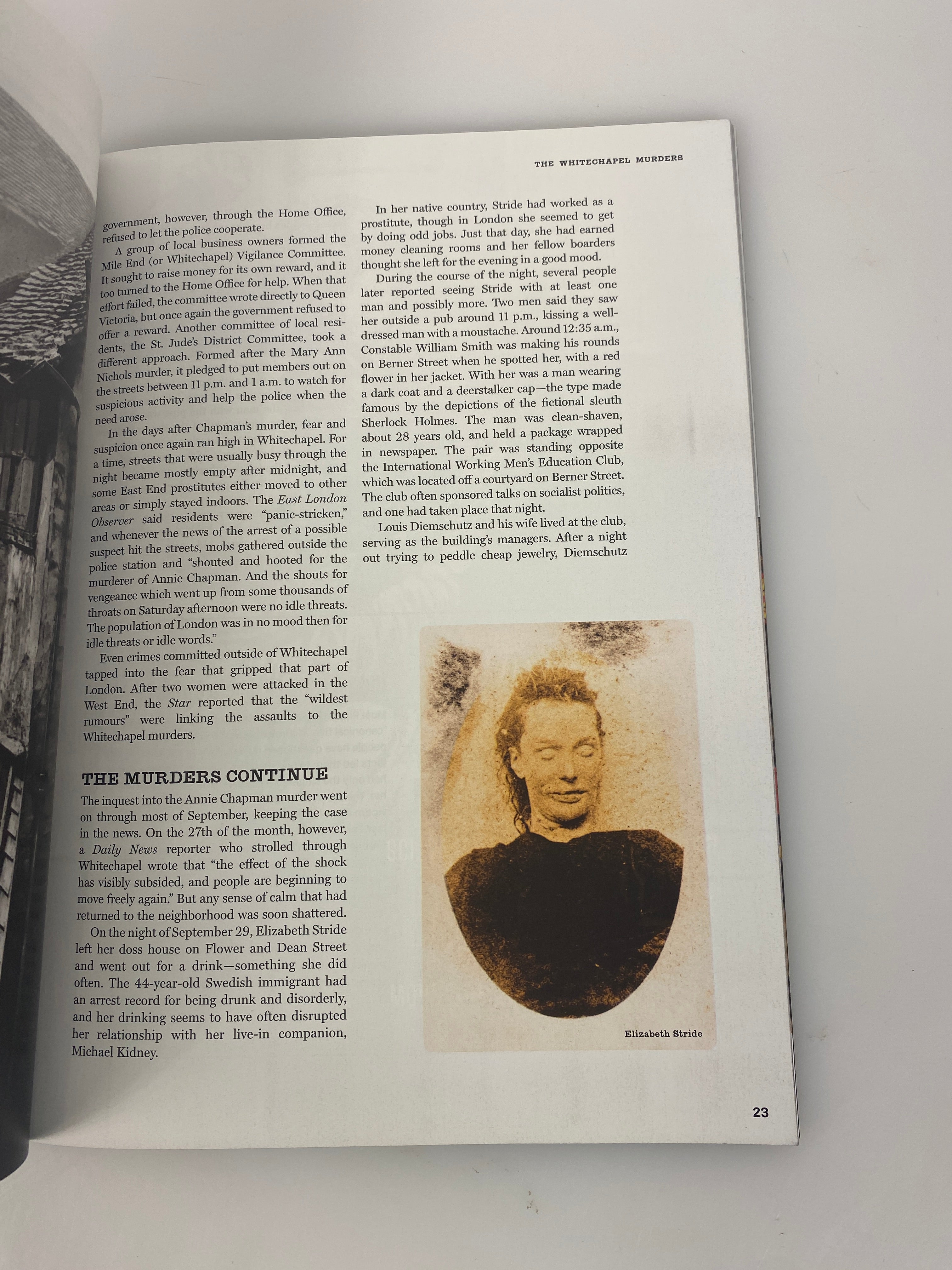 History Channel Magazine Jack the Ripper 2018