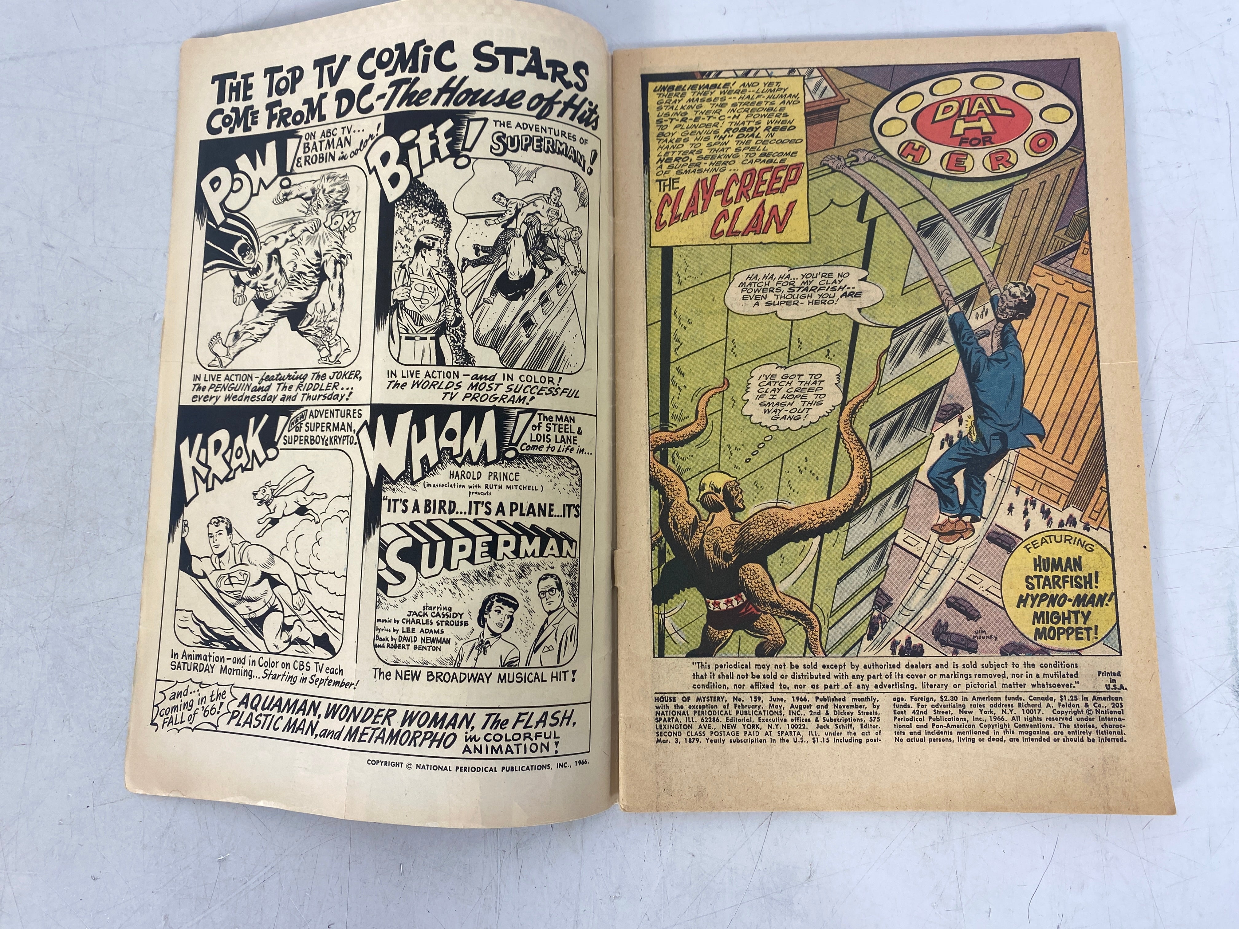 House of Mystery DC Comics Lot of 2 154 ,159 (1965-1966)