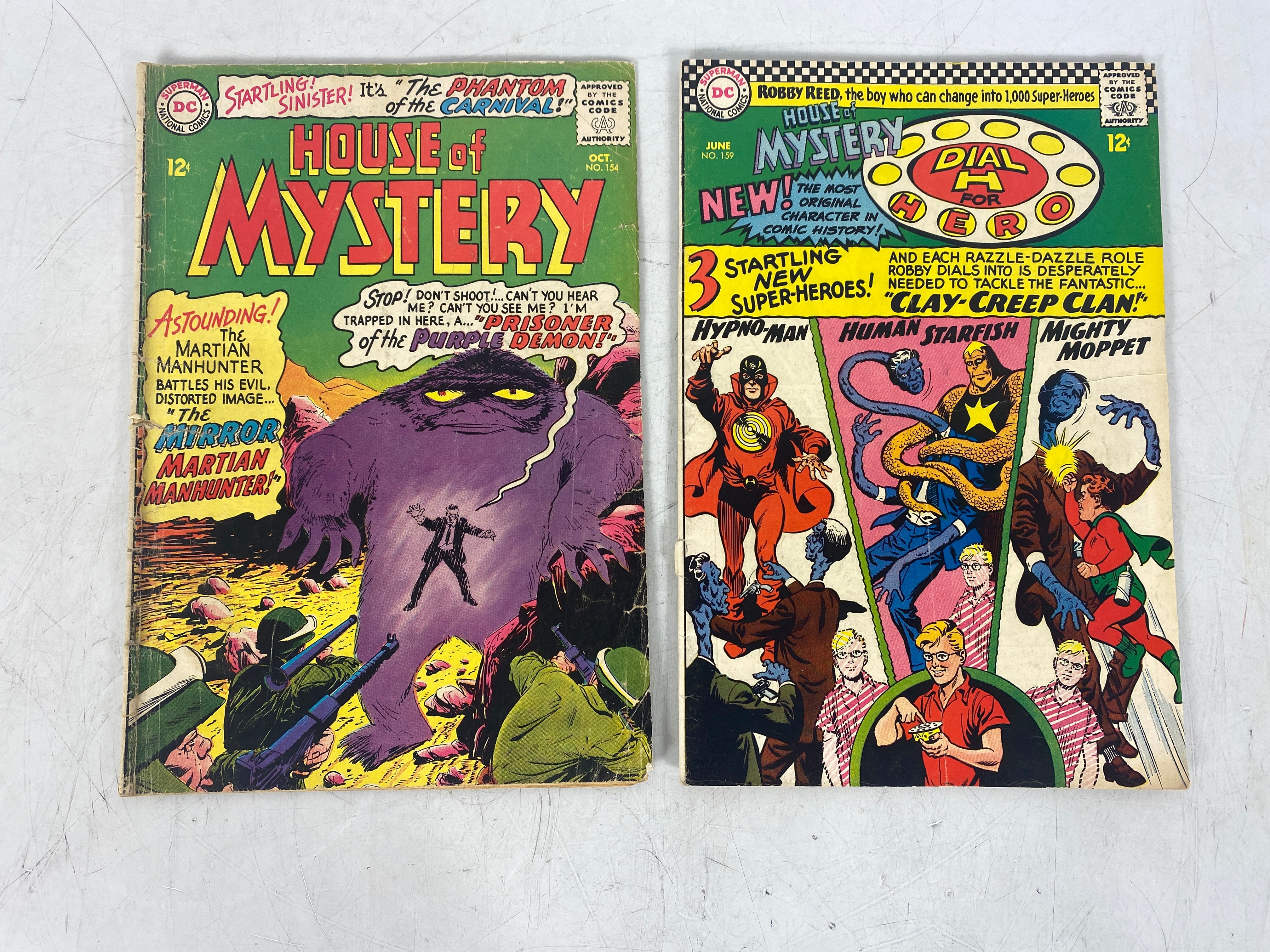 House of Mystery DC Comics Lot of 2 154 ,159 (1965-1966)