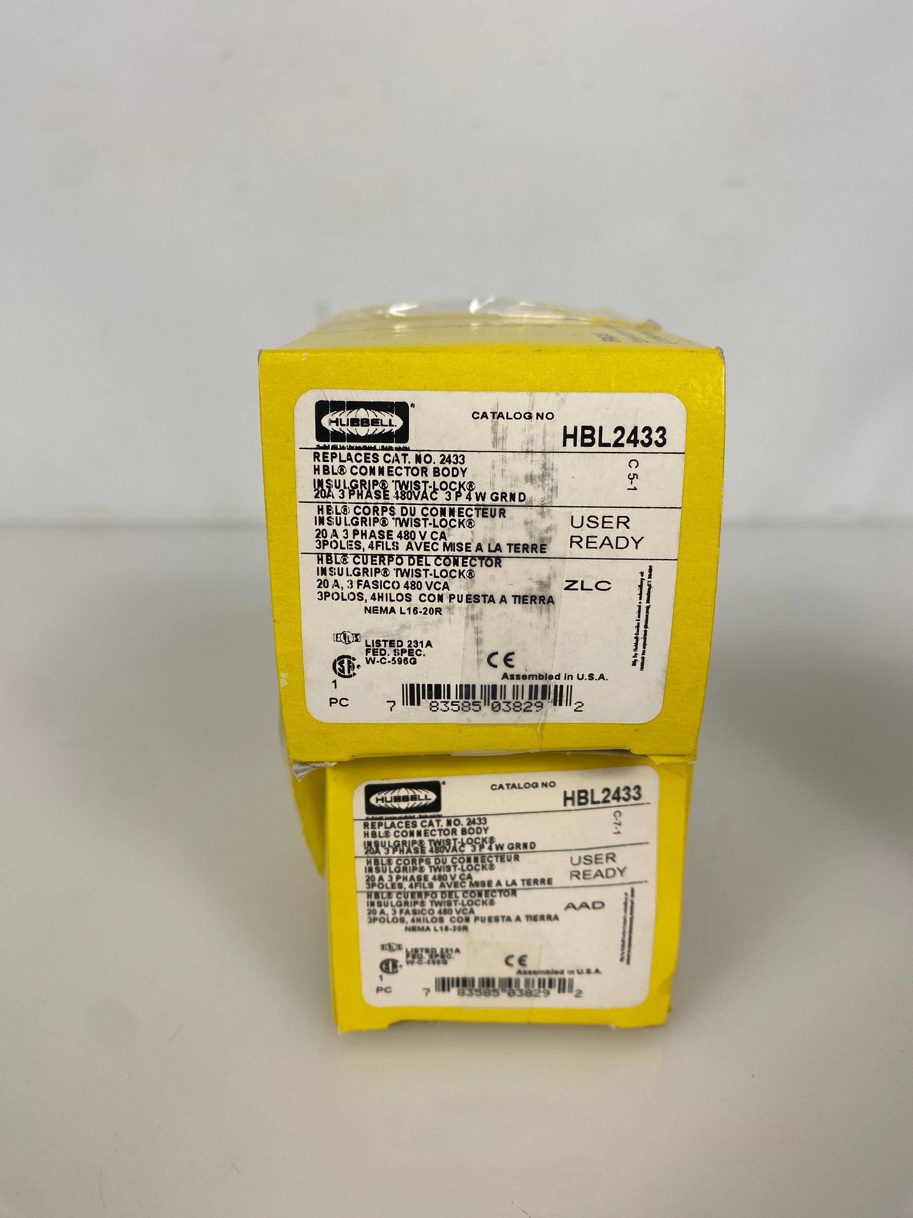 Hubbell HBL2433 Twist Lock Connector L16-20R