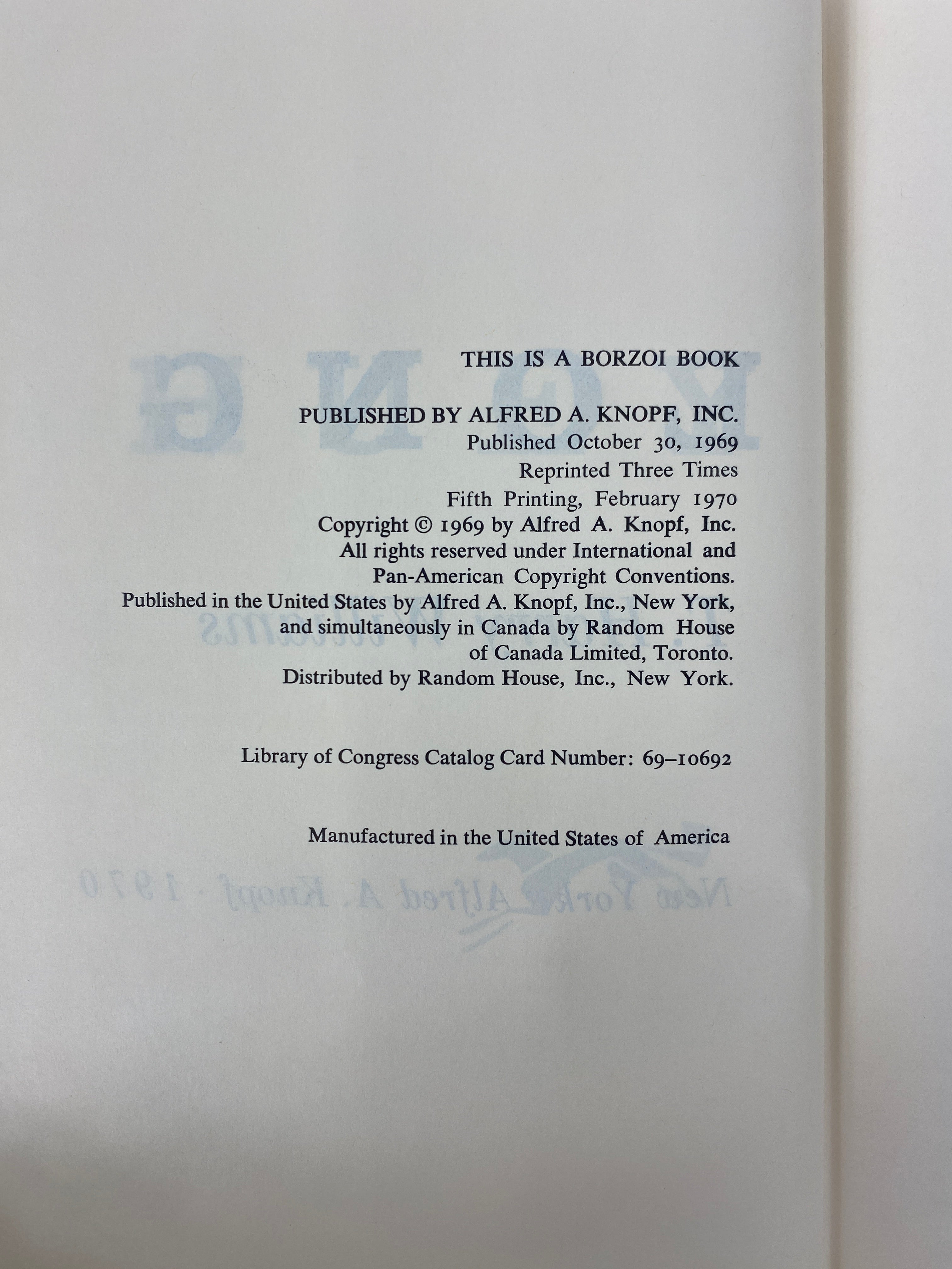 Huey Long A Biography by T. Harry Williams 1970 1st Edition 5th Printing HC DJ