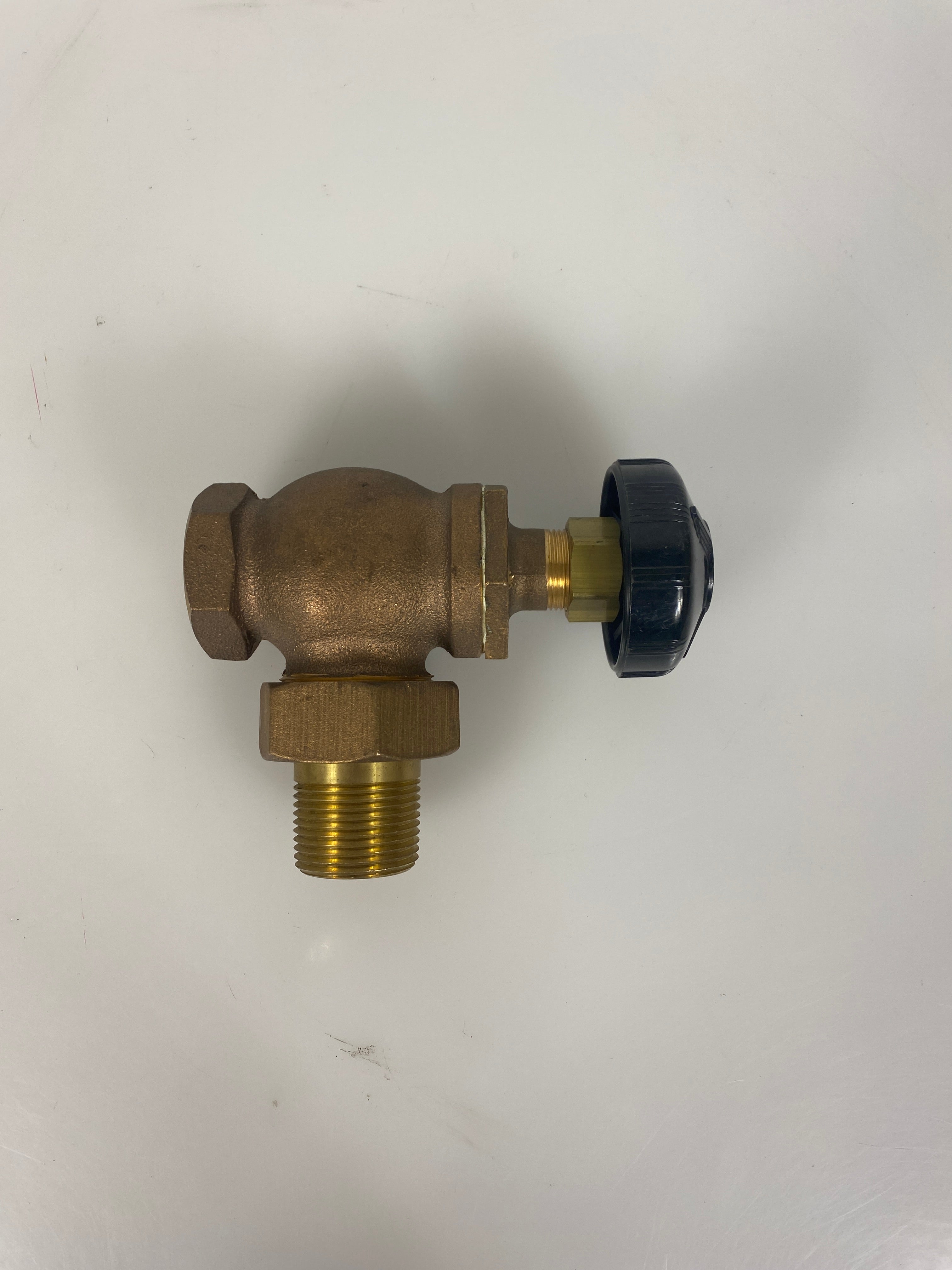 Illinois Brass Threaded Valve Radiator 1" Straight Pack of 2